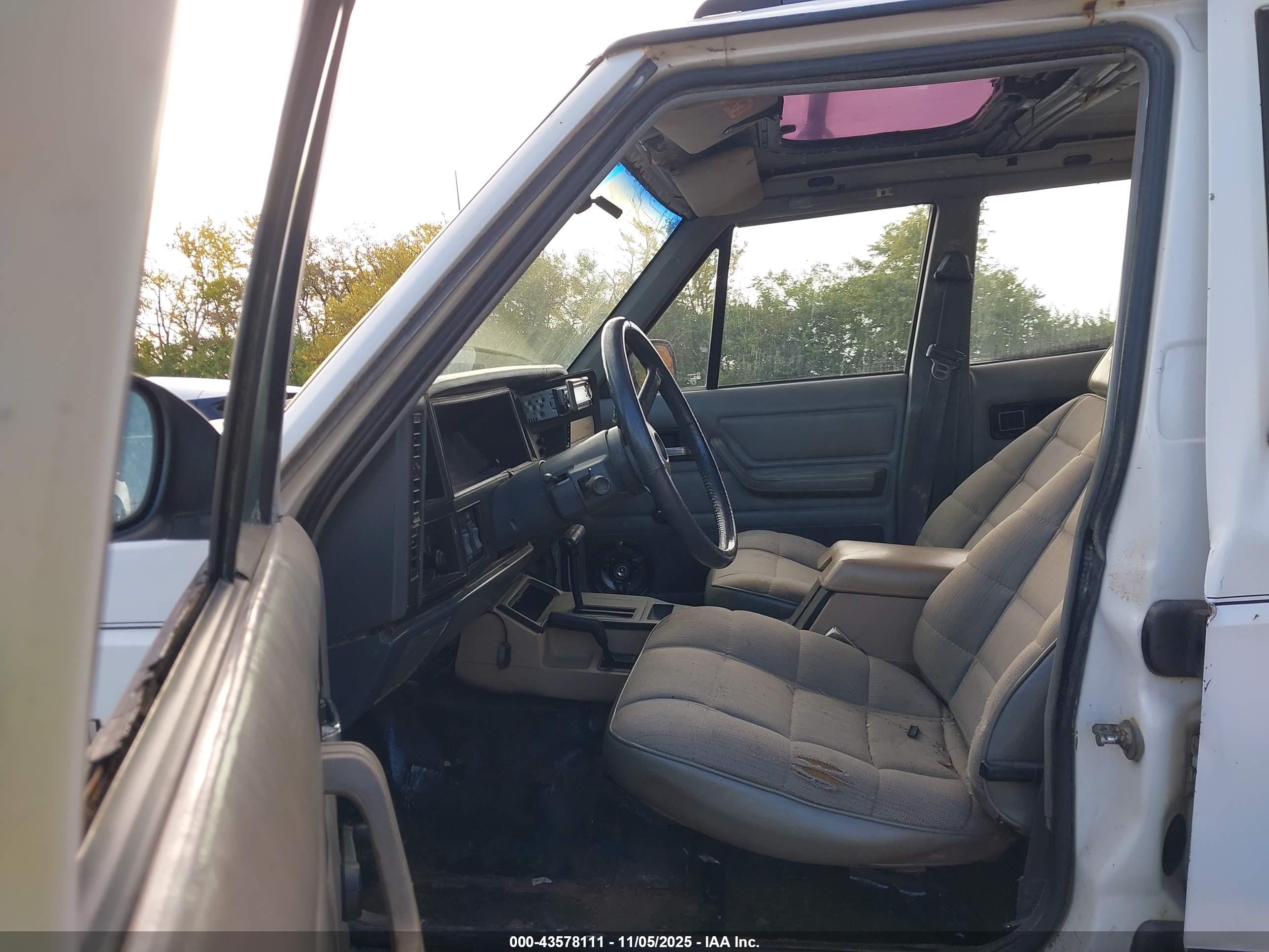 1993 Jeep Cherokee Sport White vin: 1J4FJ68S9PL515923
