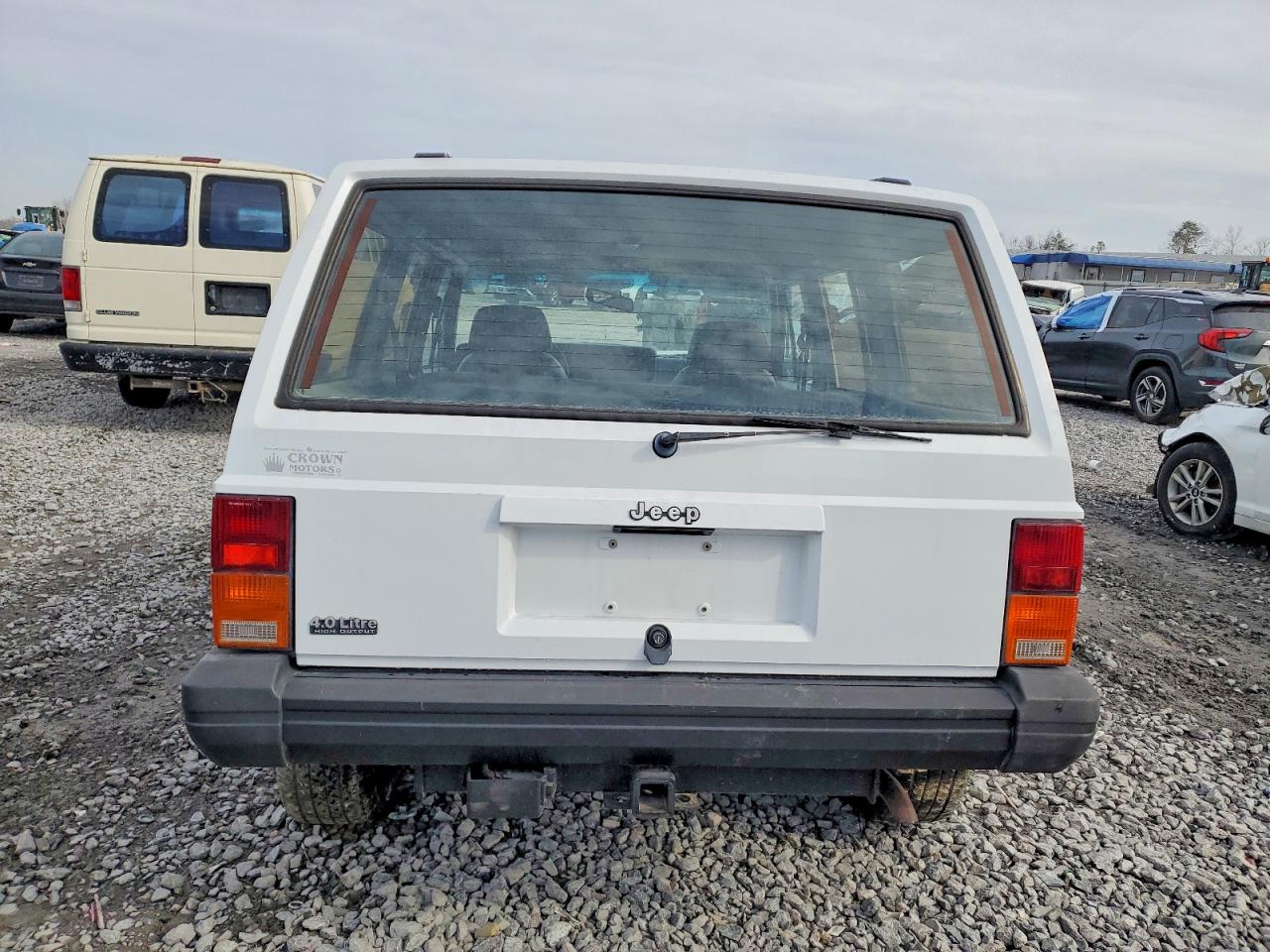 1993 Jeep Cherokee Sport White vin: 1J4FJ68S9PL621563