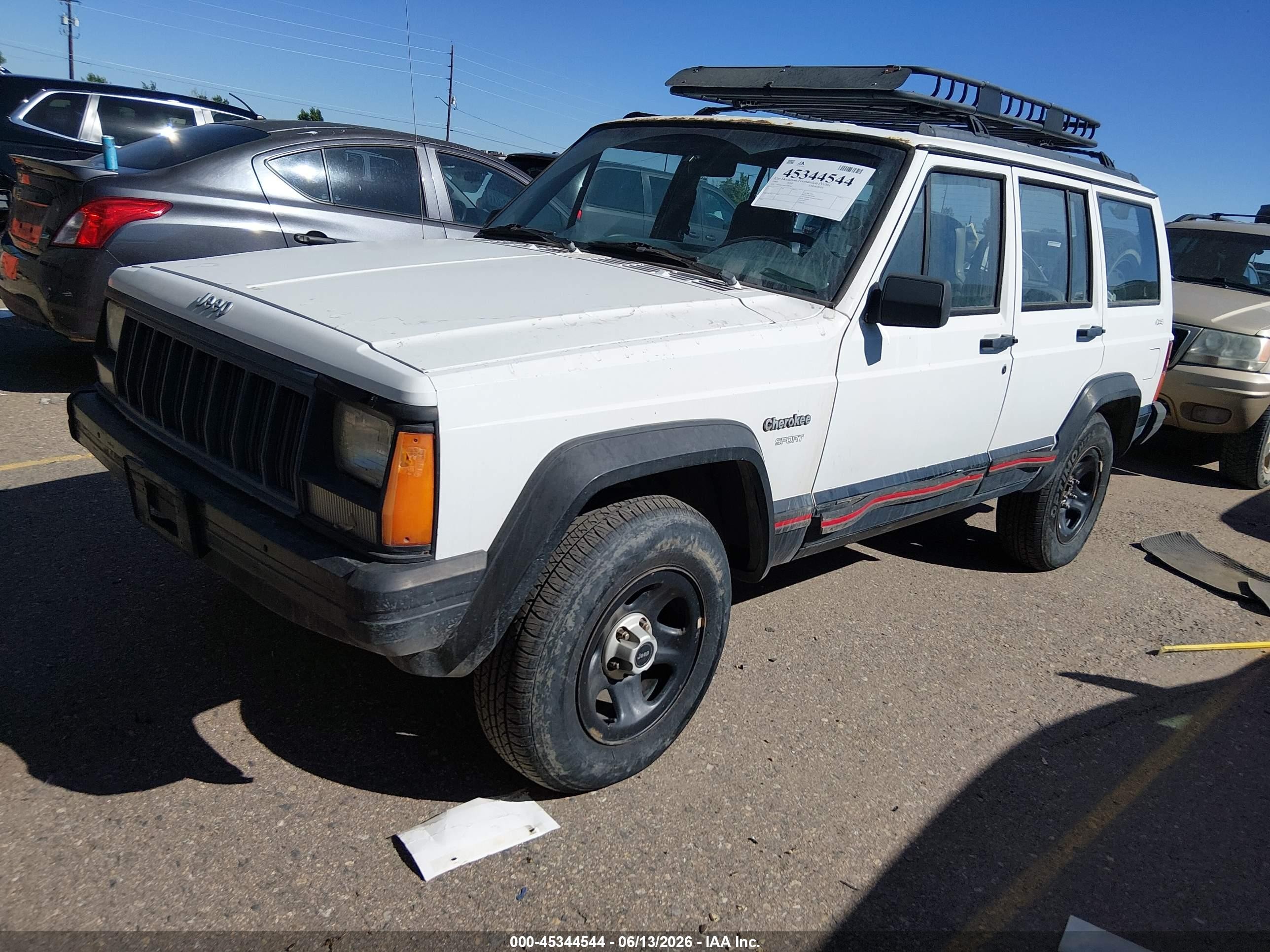 1995 Jeep Cherokee Sport White vin: 1J4FJ68S9SL538336