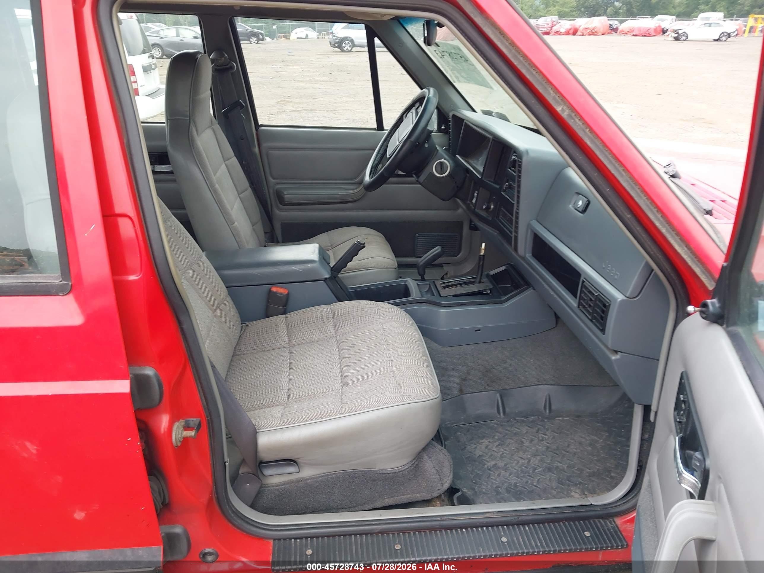 1996 Jeep Cherokee Sport/classic Red vin: 1J4FJ68S9TL248793