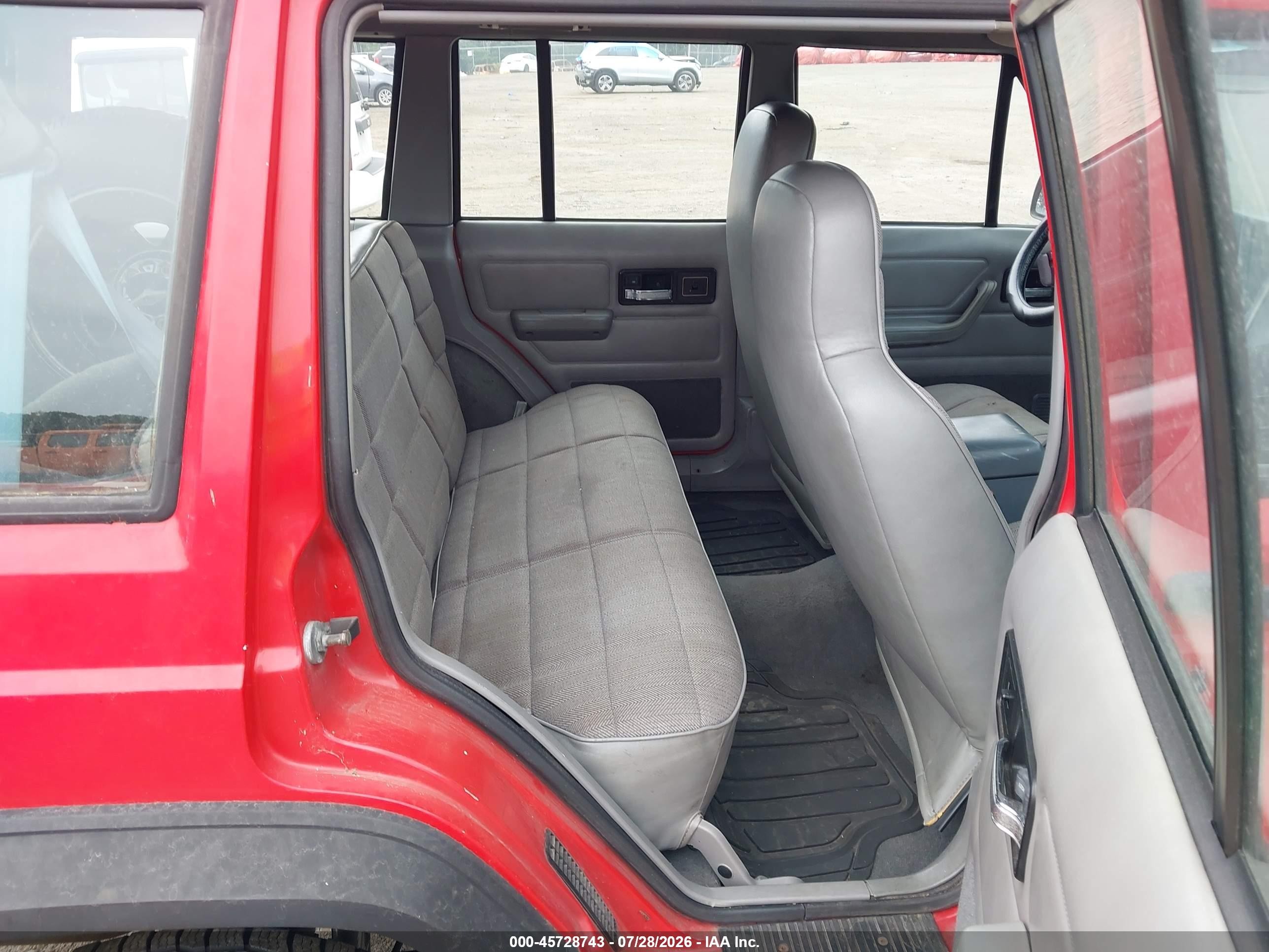 1996 Jeep Cherokee Sport/classic Red vin: 1J4FJ68S9TL248793