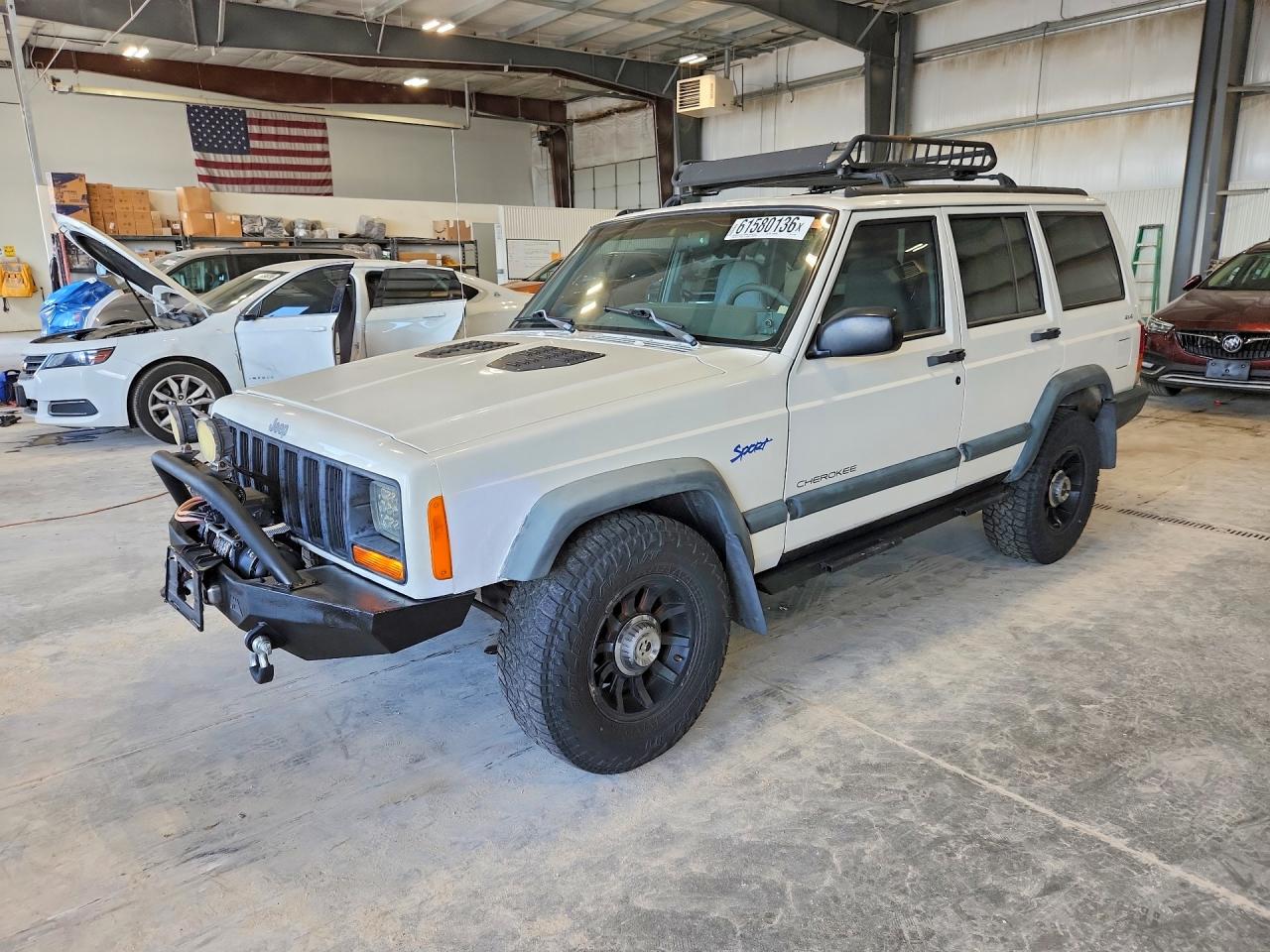 1998 Jeep Cherokee Sport White vin: 1J4FJ68S9WL271480
