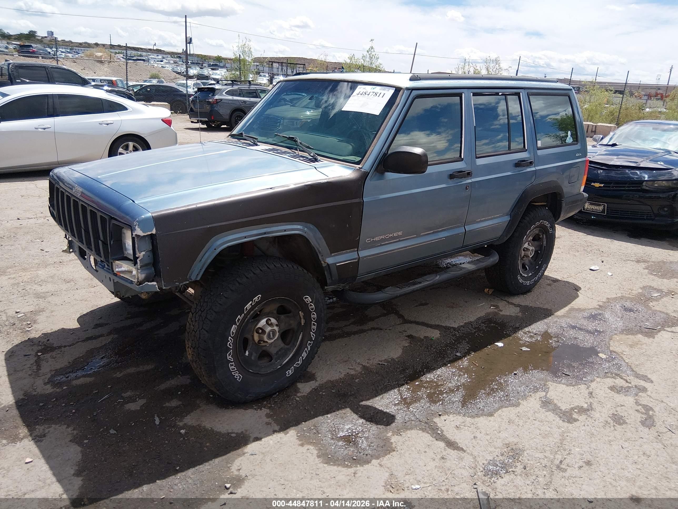 1997 Jeep Cherokee Sport Синий vin: 1J4FJ68SXVL561242