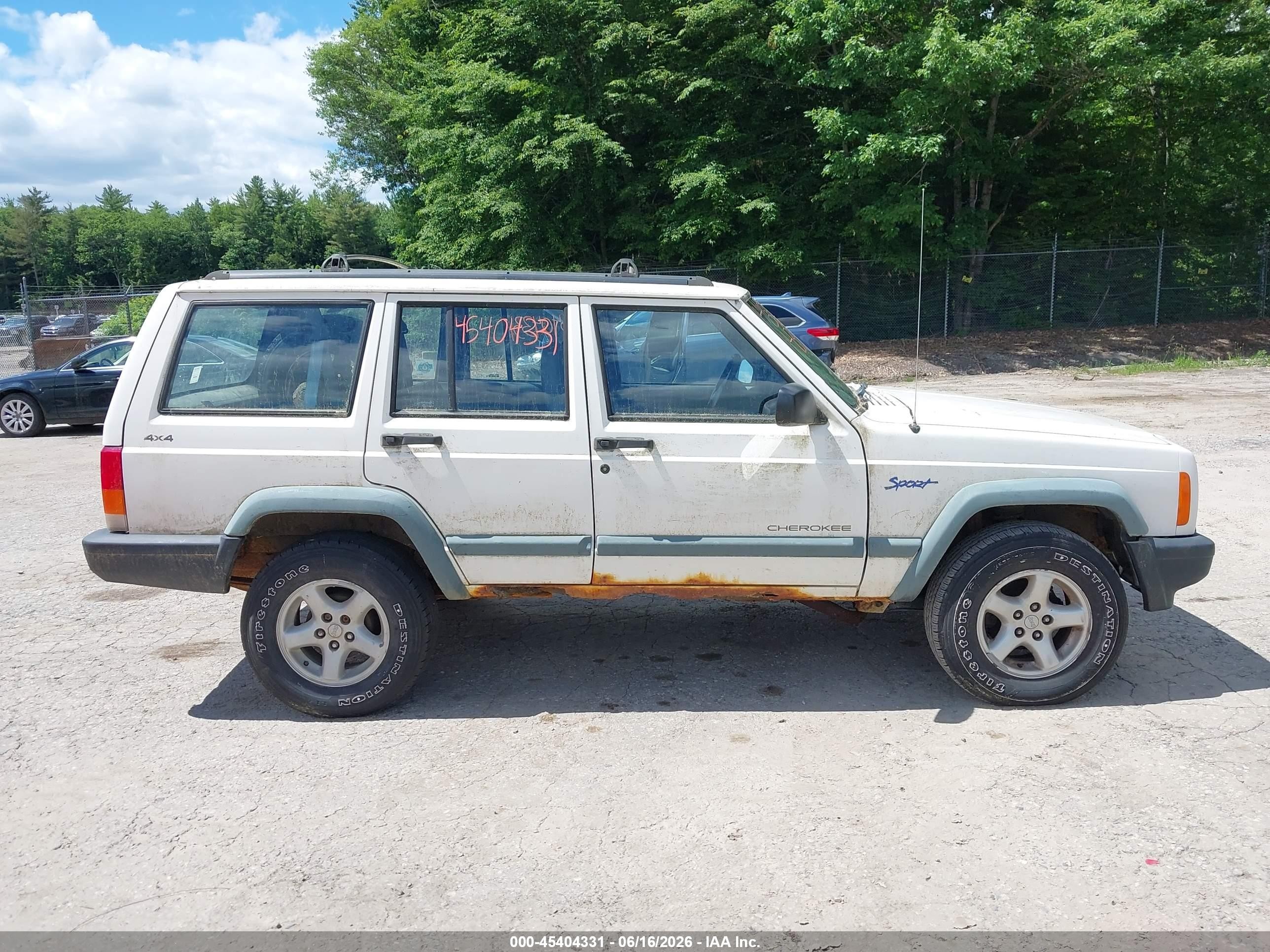 1998 Jeep Cherokee Classic/sport White vin: 1J4FJ68SXWL254428