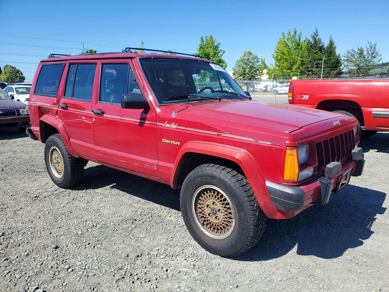 1989 Jeep Cherokee Limited Red vin: 1J4FJ78L0KL453724