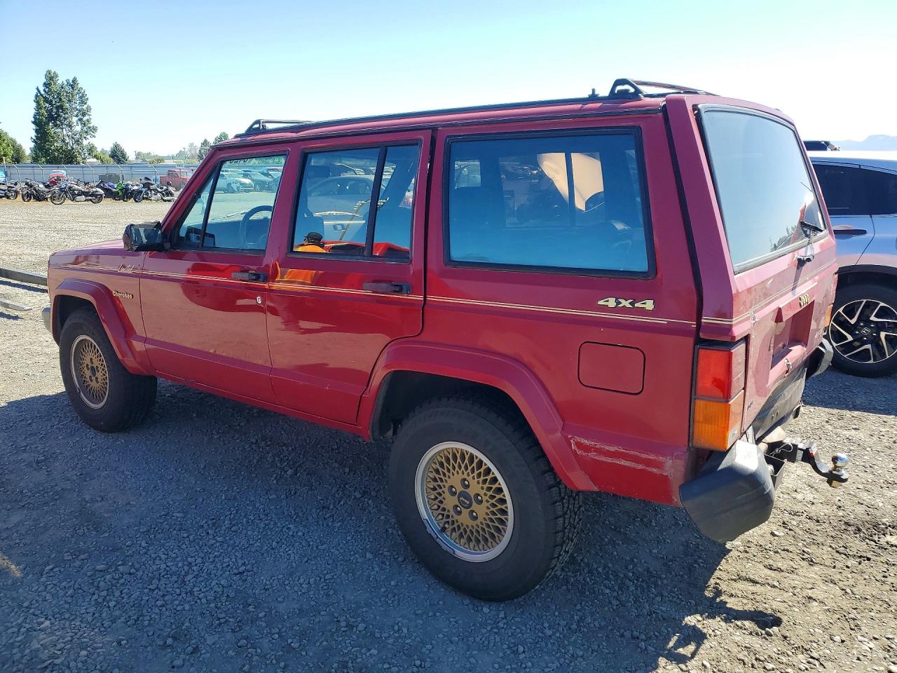1989 Jeep Cherokee Limited Red vin: 1J4FJ78L0KL453724