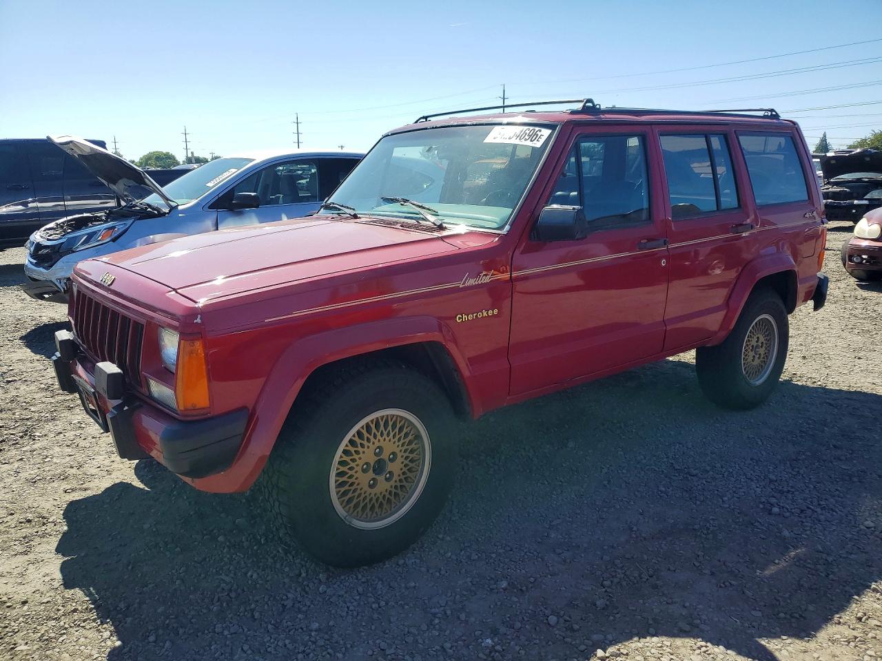 1989 Jeep Cherokee Limited Red vin: 1J4FJ78L0KL453724