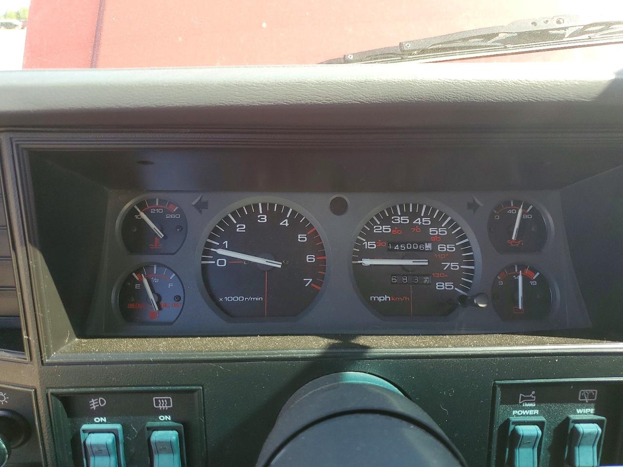 1989 Jeep Cherokee Limited Red vin: 1J4FJ78L0KL453724