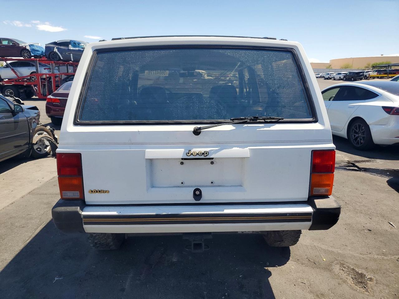 1990 Jeep Cherokee Limited White vin: 1J4FJ78L1LL180066