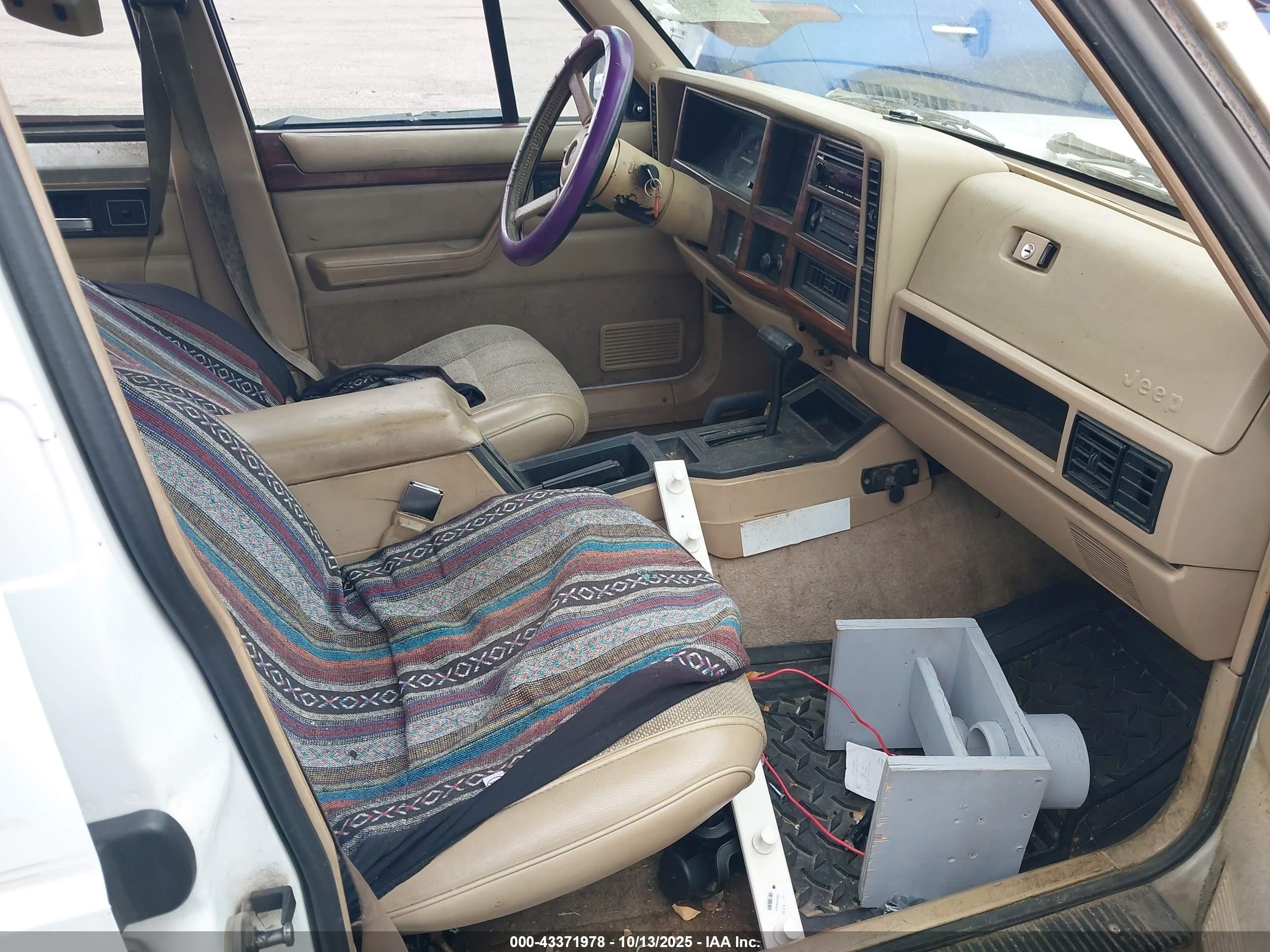 1993 Jeep Cherokee Country White vin: 1J4FJ78S2PL562474