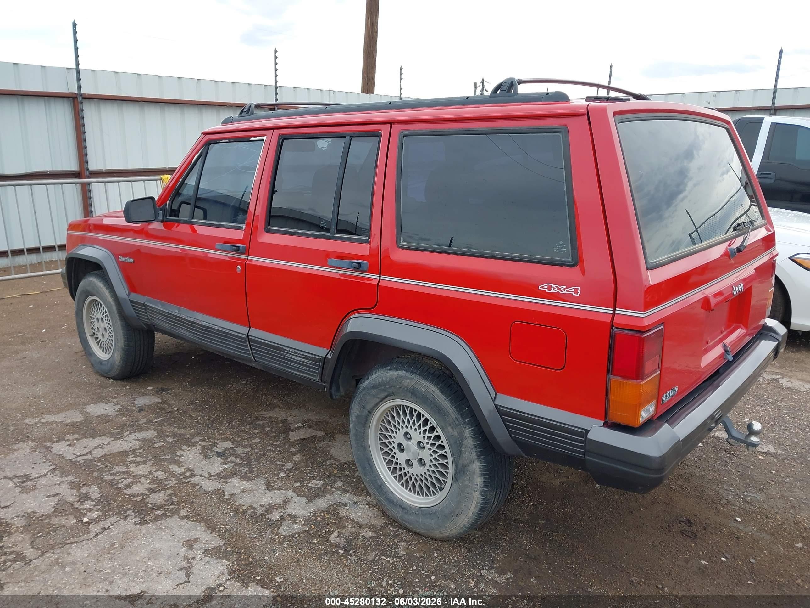 1996 Jeep Cherokee Country Red vin: 1J4FJ78S2TL304000
