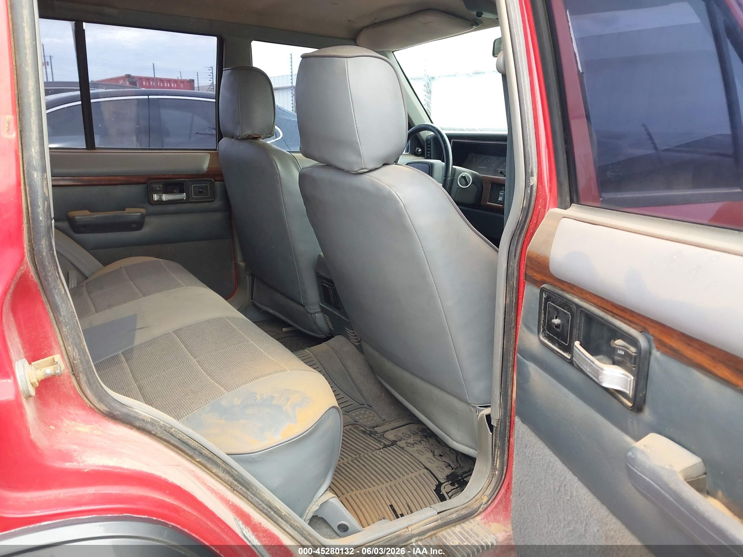 1996 Jeep Cherokee Country Red vin: 1J4FJ78S2TL304000