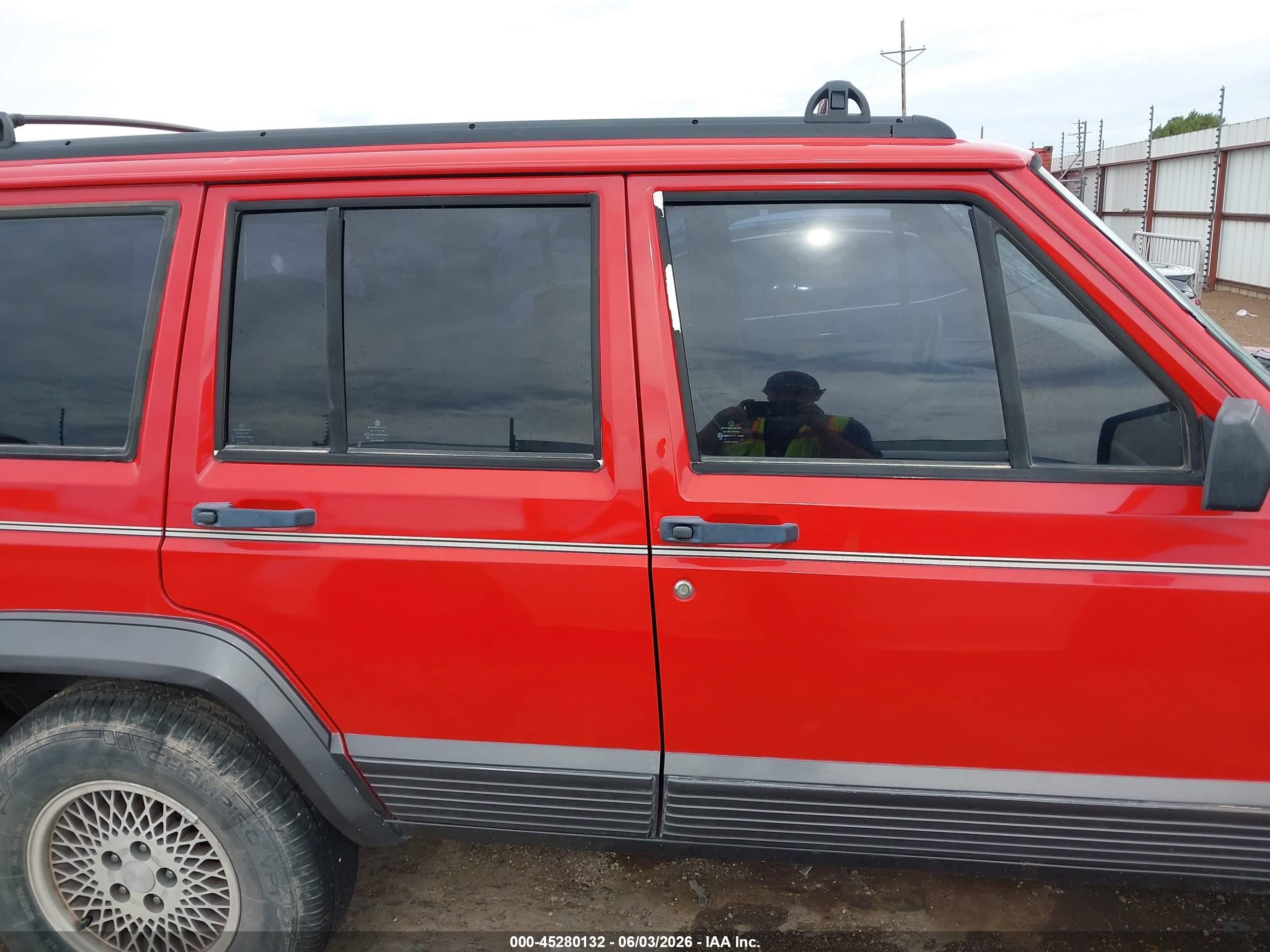 1996 Jeep Cherokee Country Red vin: 1J4FJ78S2TL304000