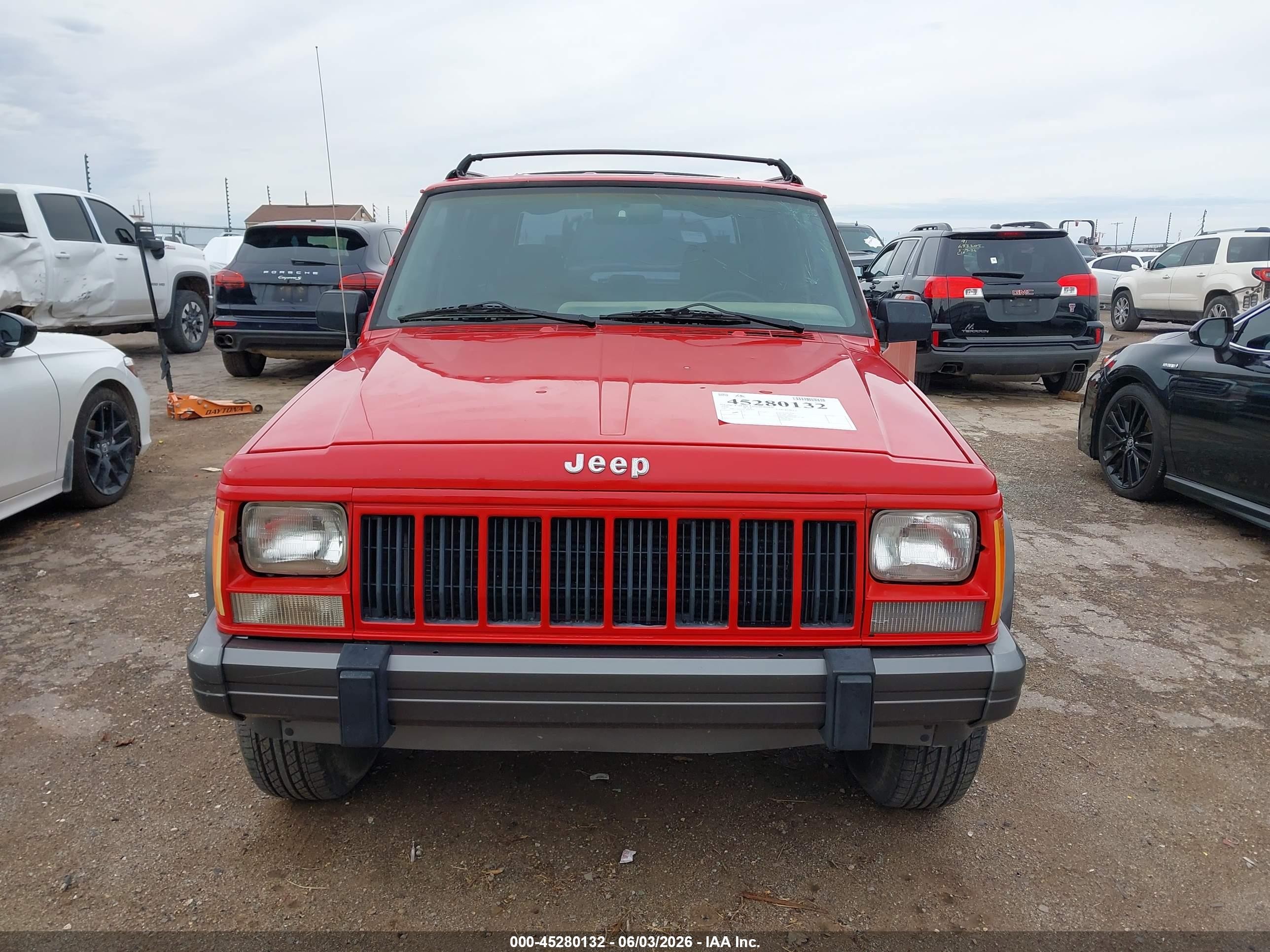 1996 Jeep Cherokee Country Red vin: 1J4FJ78S2TL304000