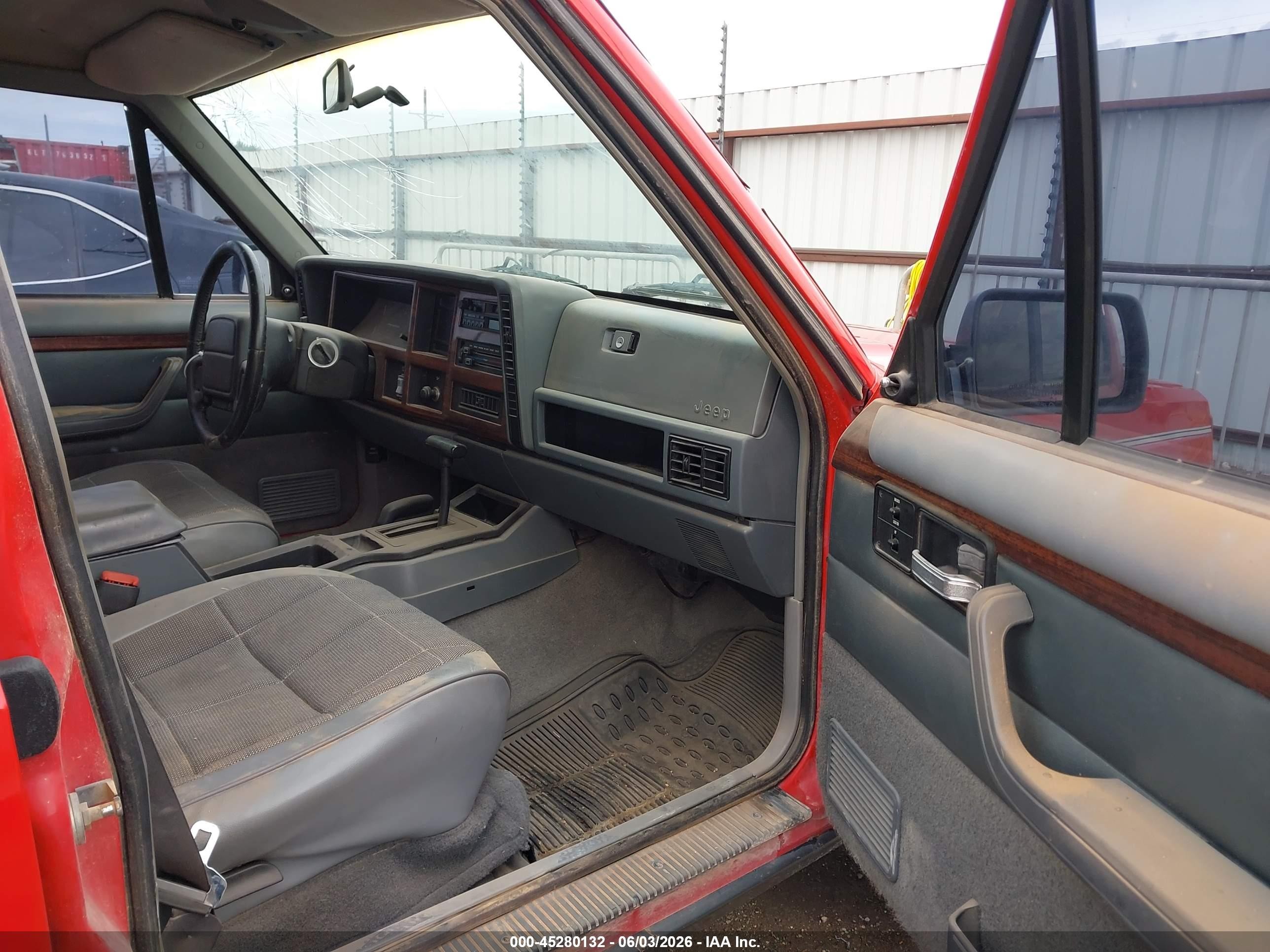 1996 Jeep Cherokee Country Red vin: 1J4FJ78S2TL304000