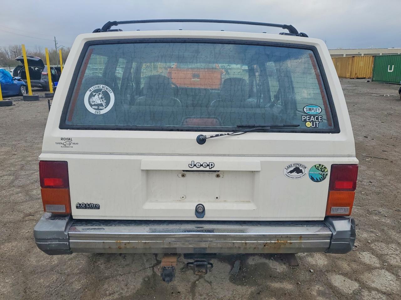 1996 Jeep Cherokee Country White vin: 1J4FJ78S5TL310096