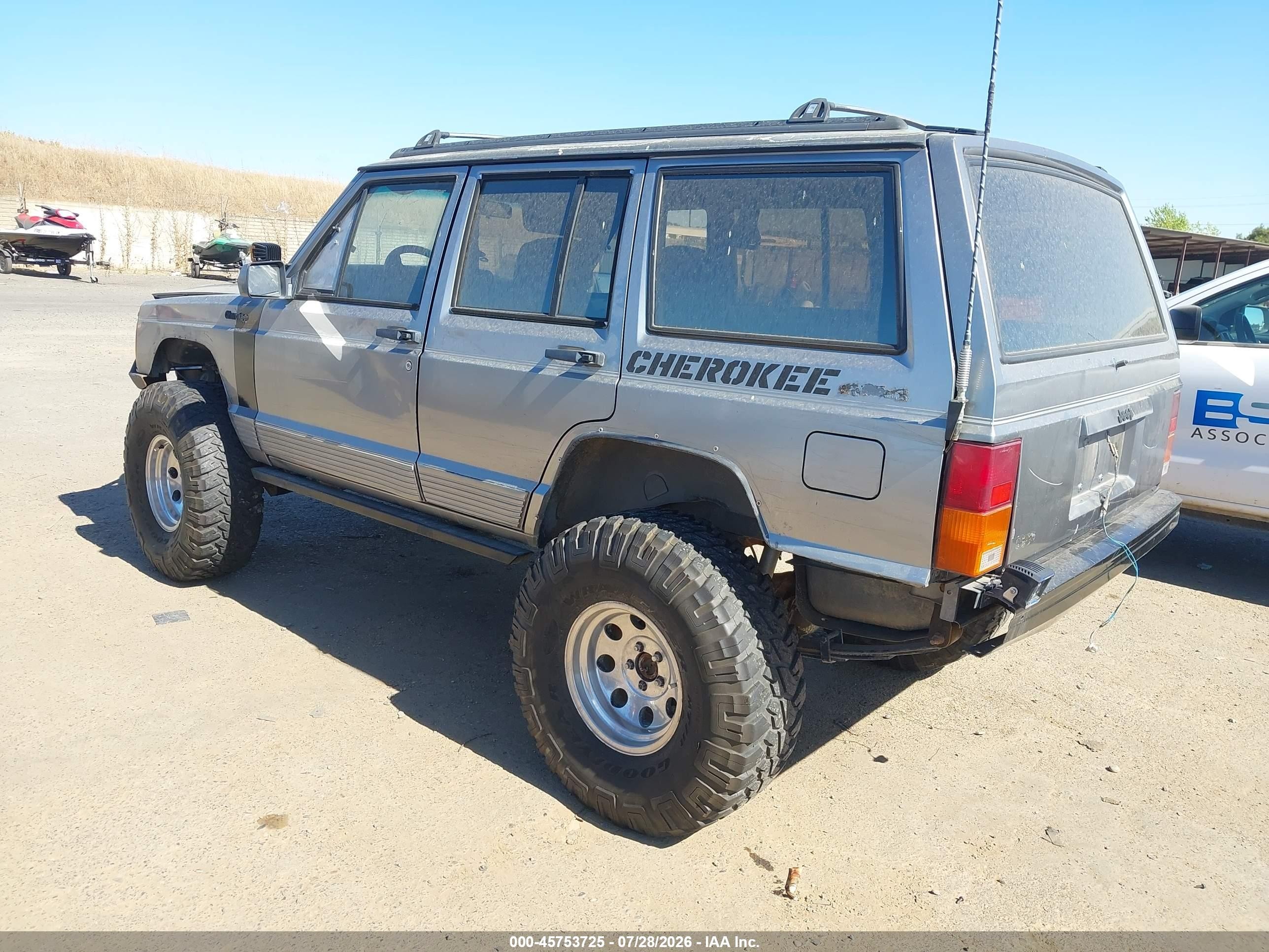 1991 Jeep Cherokee Limited Gray vin: 1J4FJ78S6ML589110