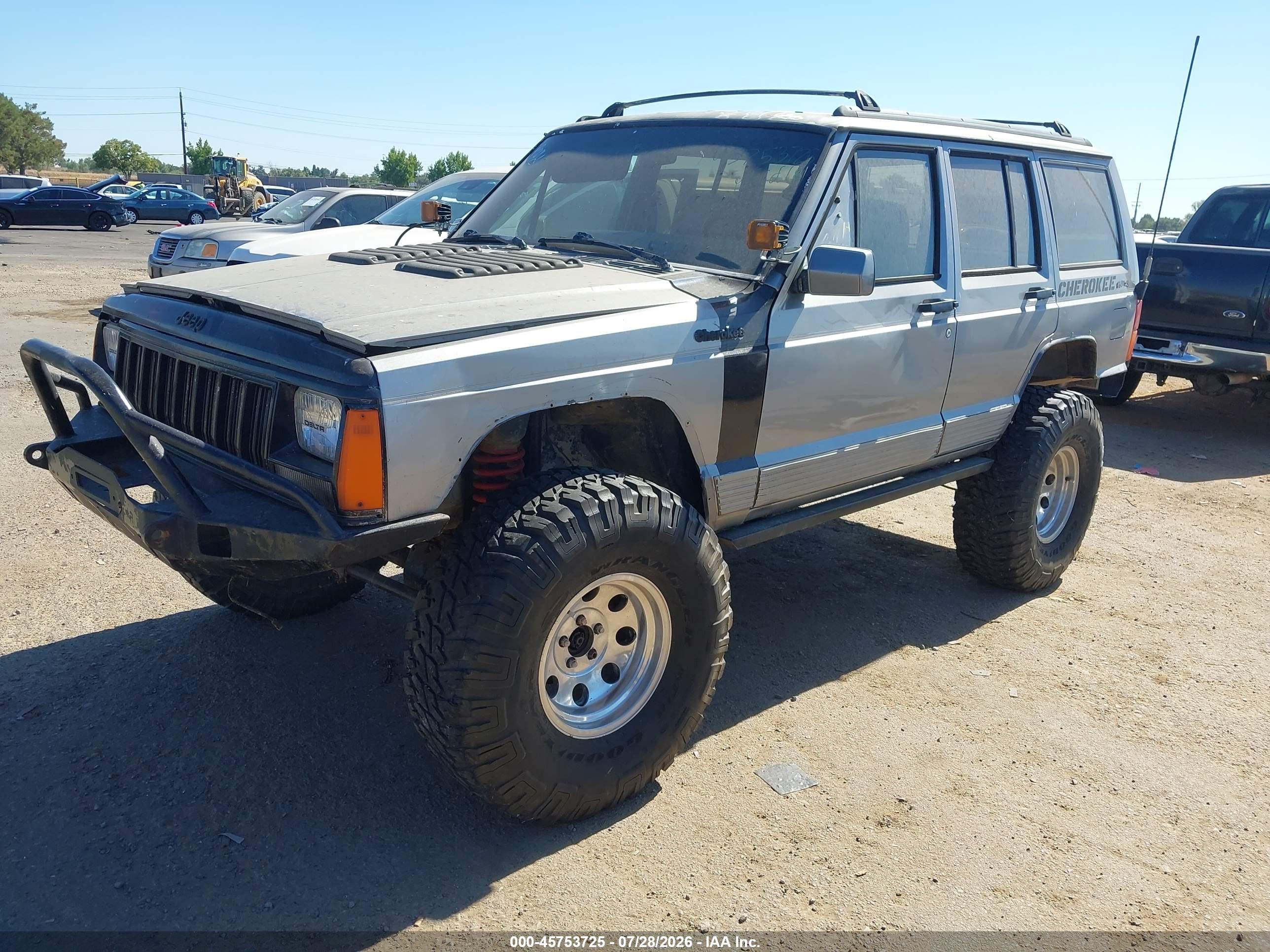 1991 Jeep Cherokee Limited Gray vin: 1J4FJ78S6ML589110