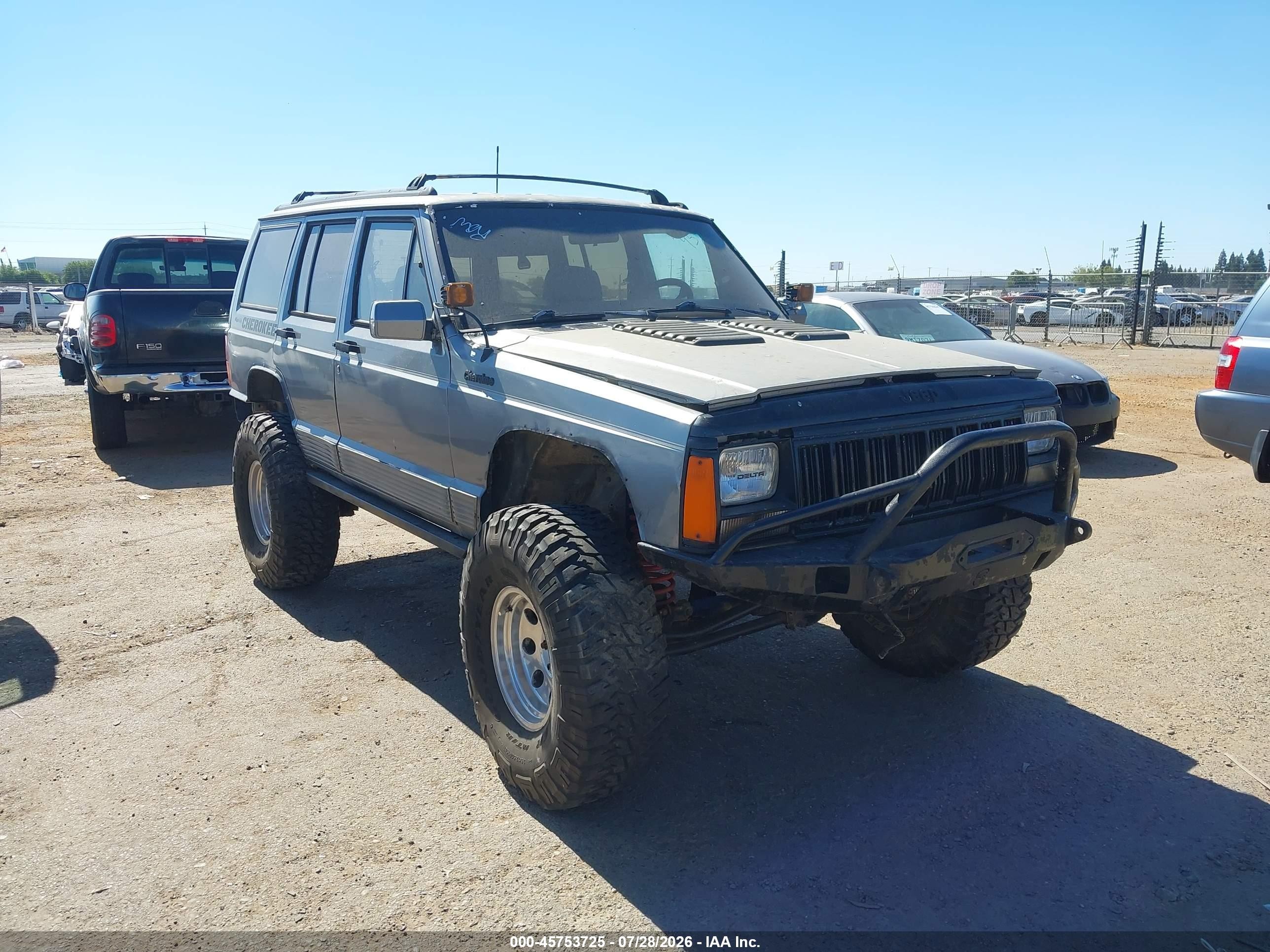 1991 Jeep Cherokee Limited Gray vin: 1J4FJ78S6ML589110