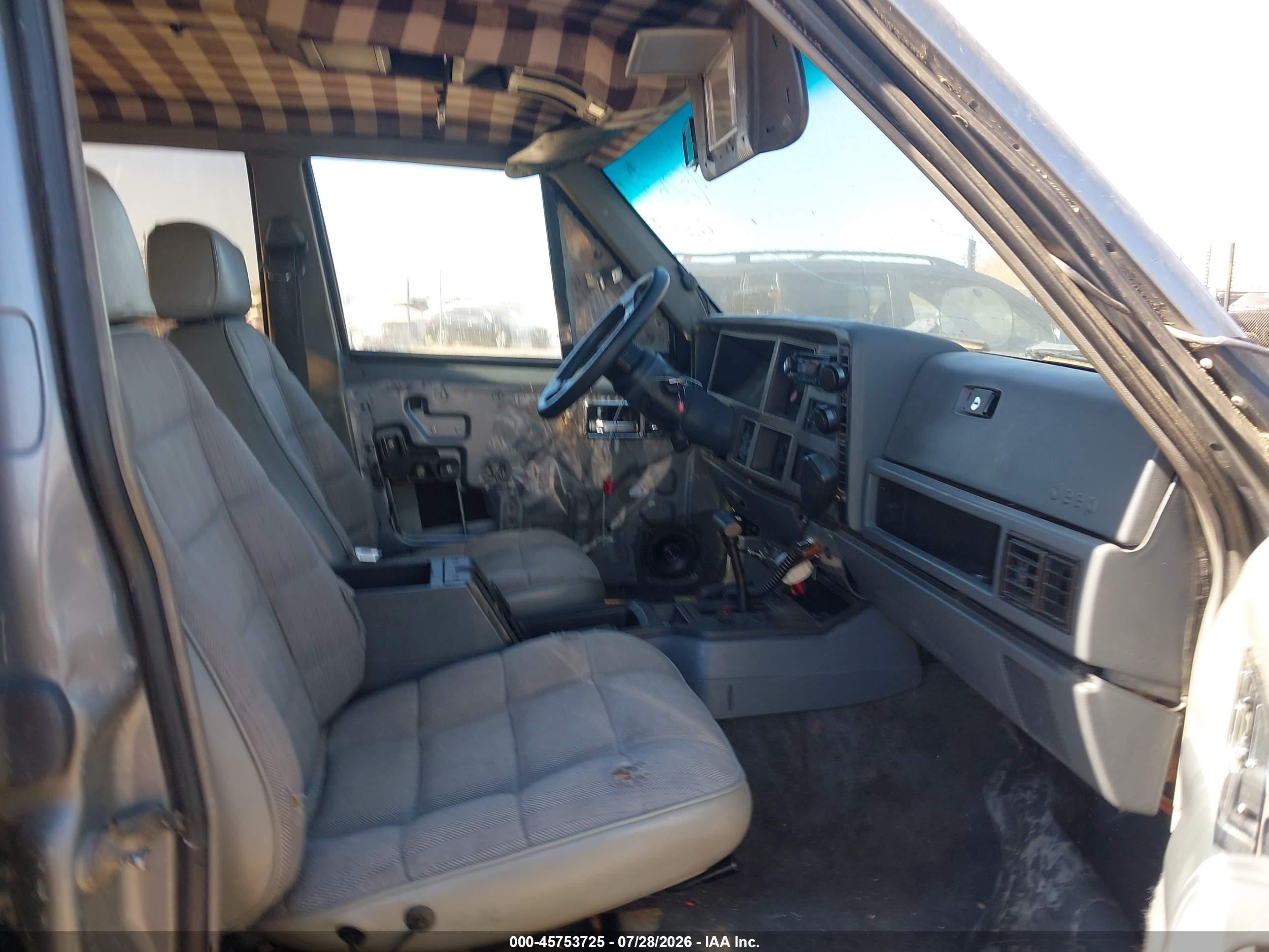 1991 Jeep Cherokee Limited Gray vin: 1J4FJ78S6ML589110