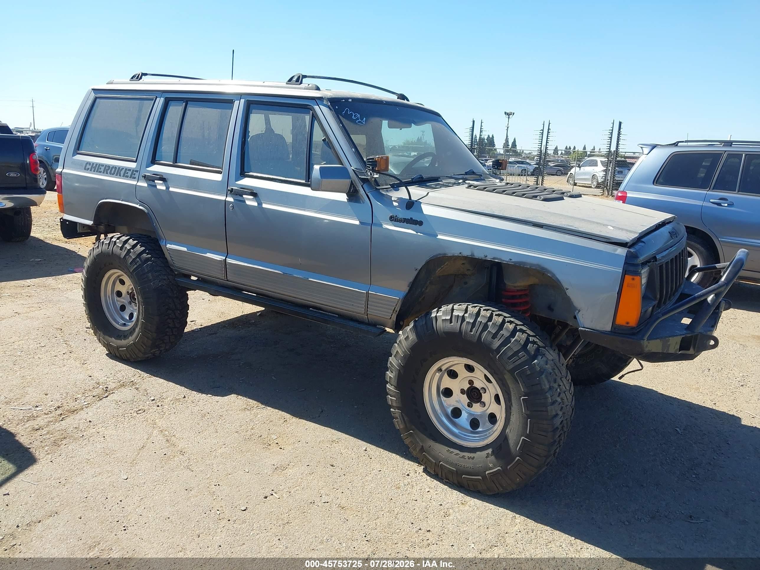 1991 Jeep Cherokee Limited Gray vin: 1J4FJ78S6ML589110