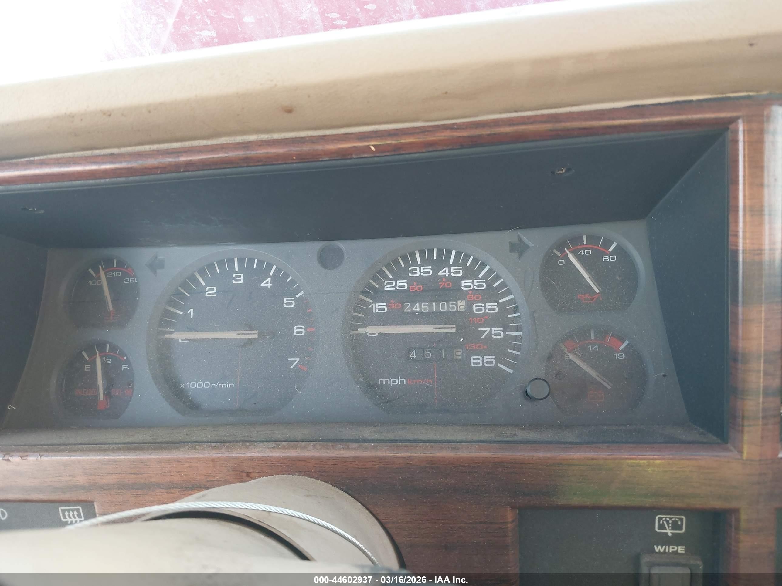 1993 Jeep Cherokee Country Red vin: 1J4FJ78S6PL572750