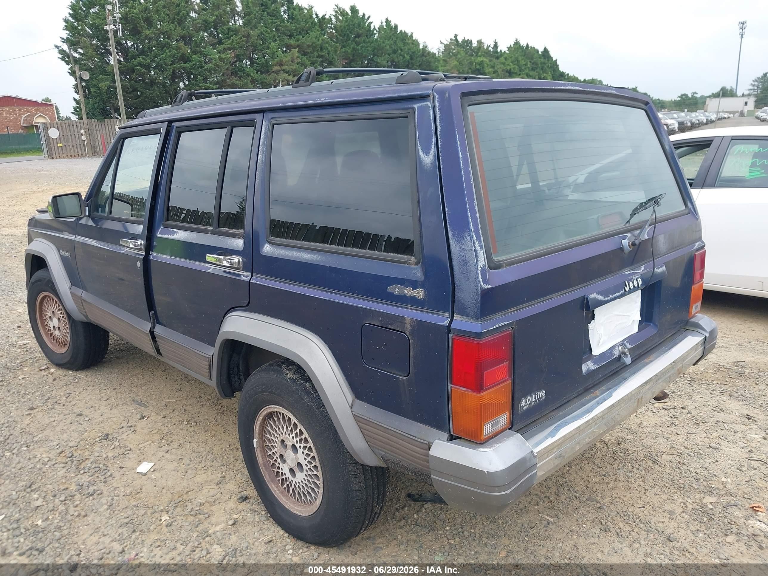1996 Jeep Cherokee Country Blue vin: 1J4FJ78S6TL329935