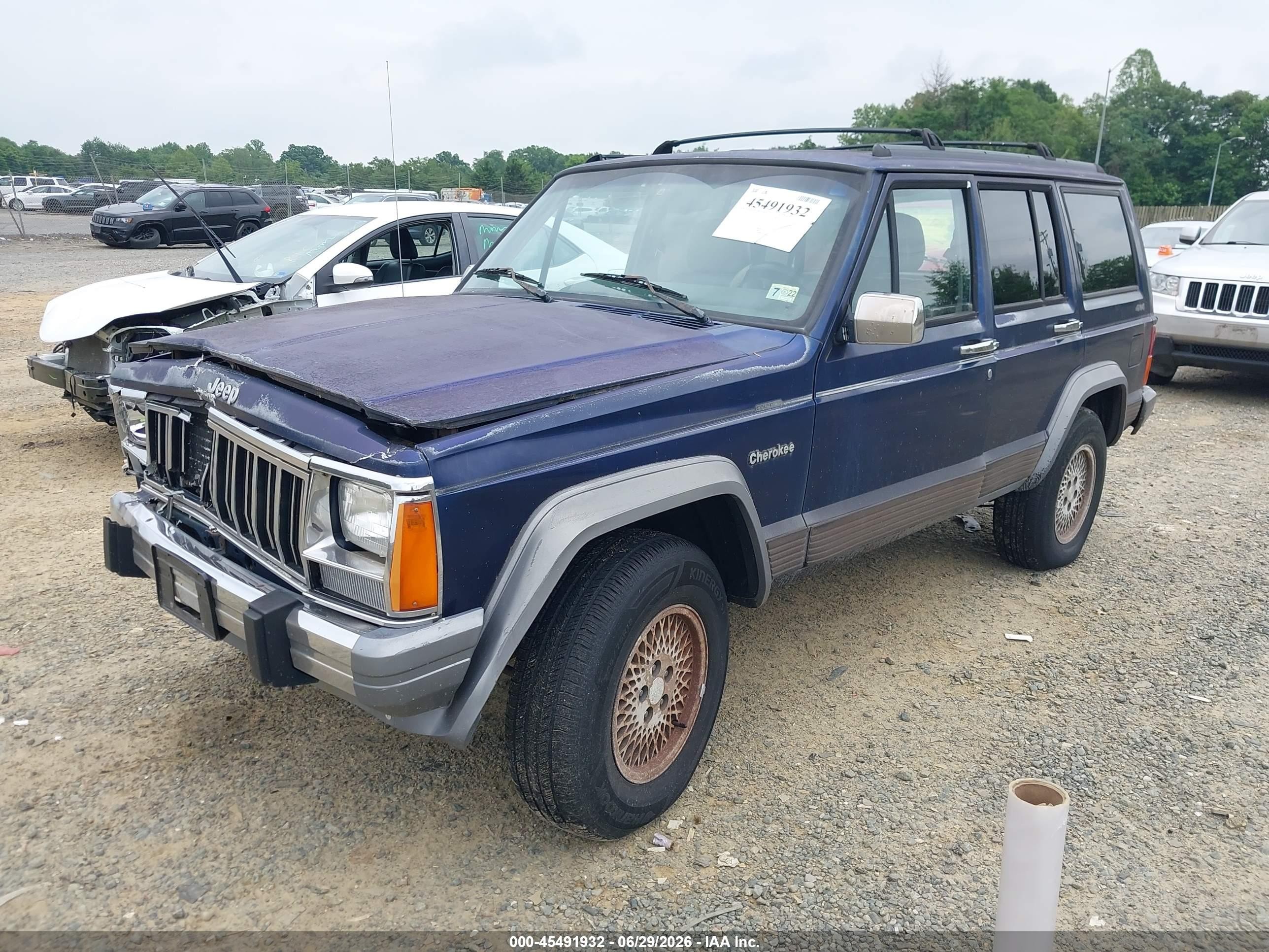 1996 Jeep Cherokee Country Blue vin: 1J4FJ78S6TL329935