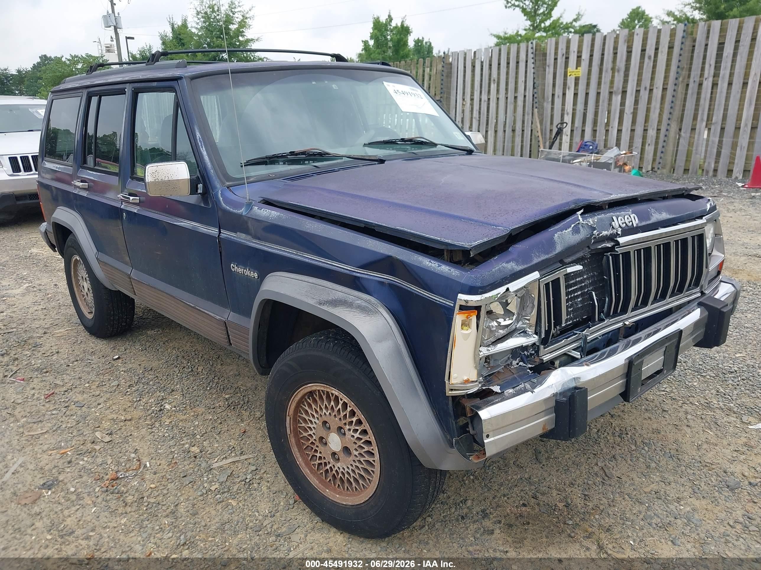 1996 Jeep Cherokee Country Blue vin: 1J4FJ78S6TL329935