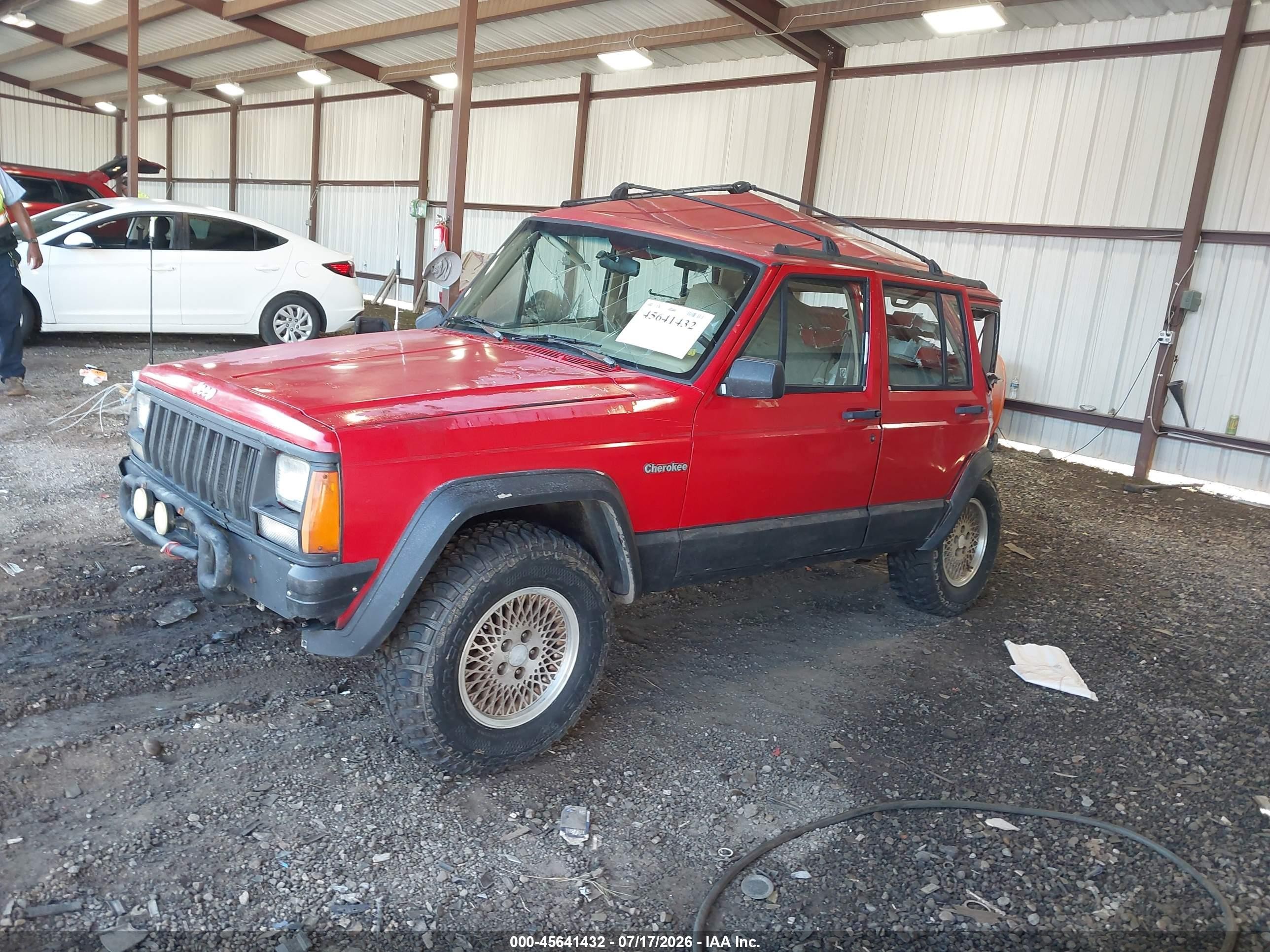 1995 Jeep Cherokee Country Red vin: 1J4FJ78S7SL614223