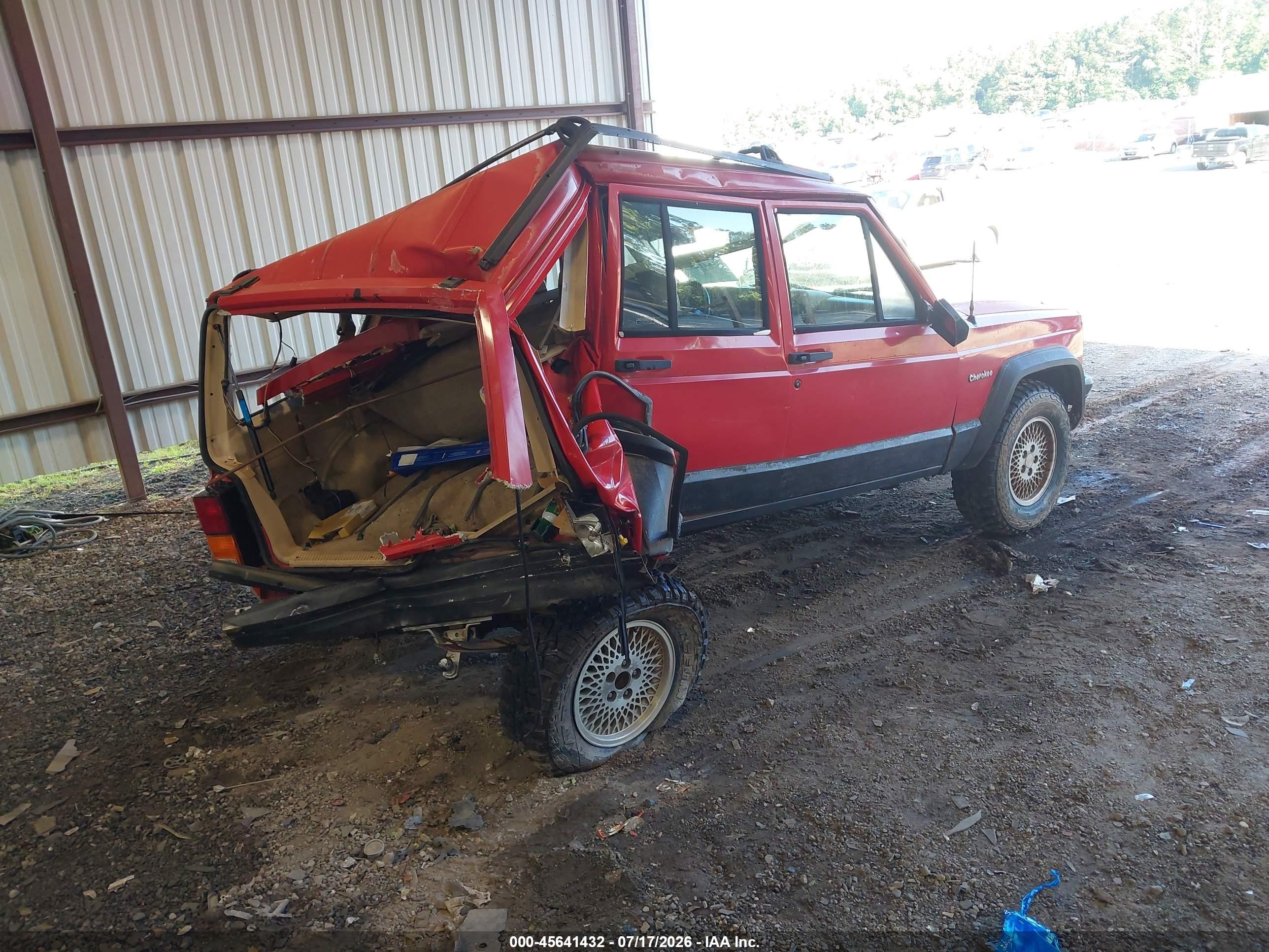 1995 Jeep Cherokee Country Red vin: 1J4FJ78S7SL614223