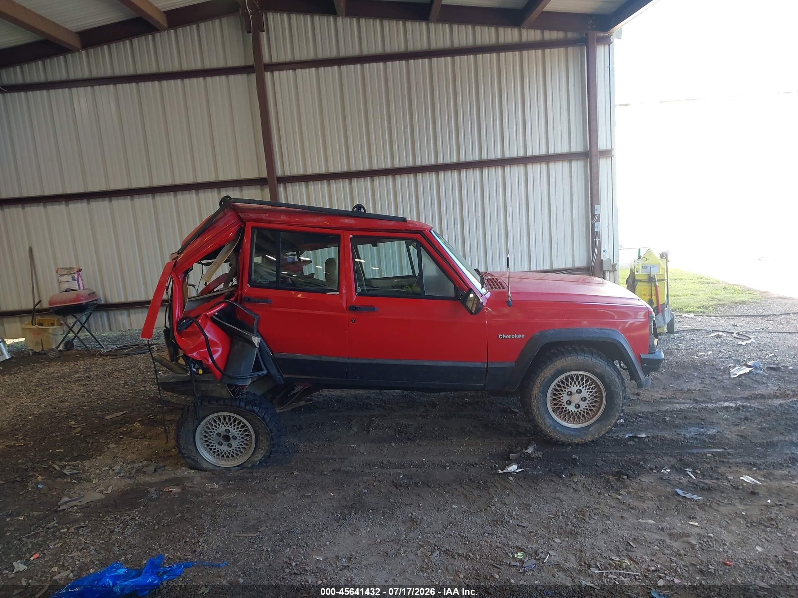 1995 Jeep Cherokee Country Red vin: 1J4FJ78S7SL614223