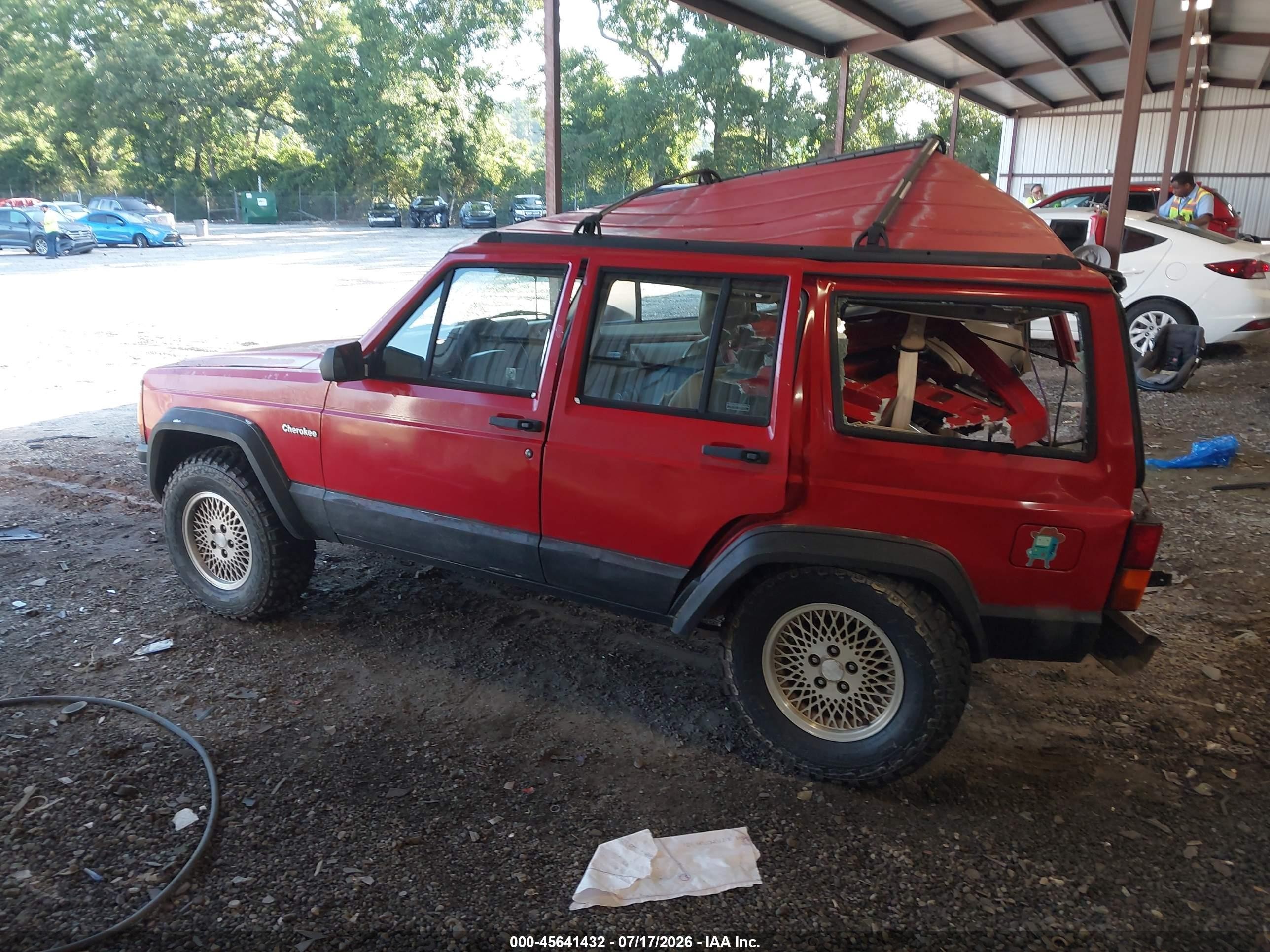 1995 Jeep Cherokee Country Red vin: 1J4FJ78S7SL614223