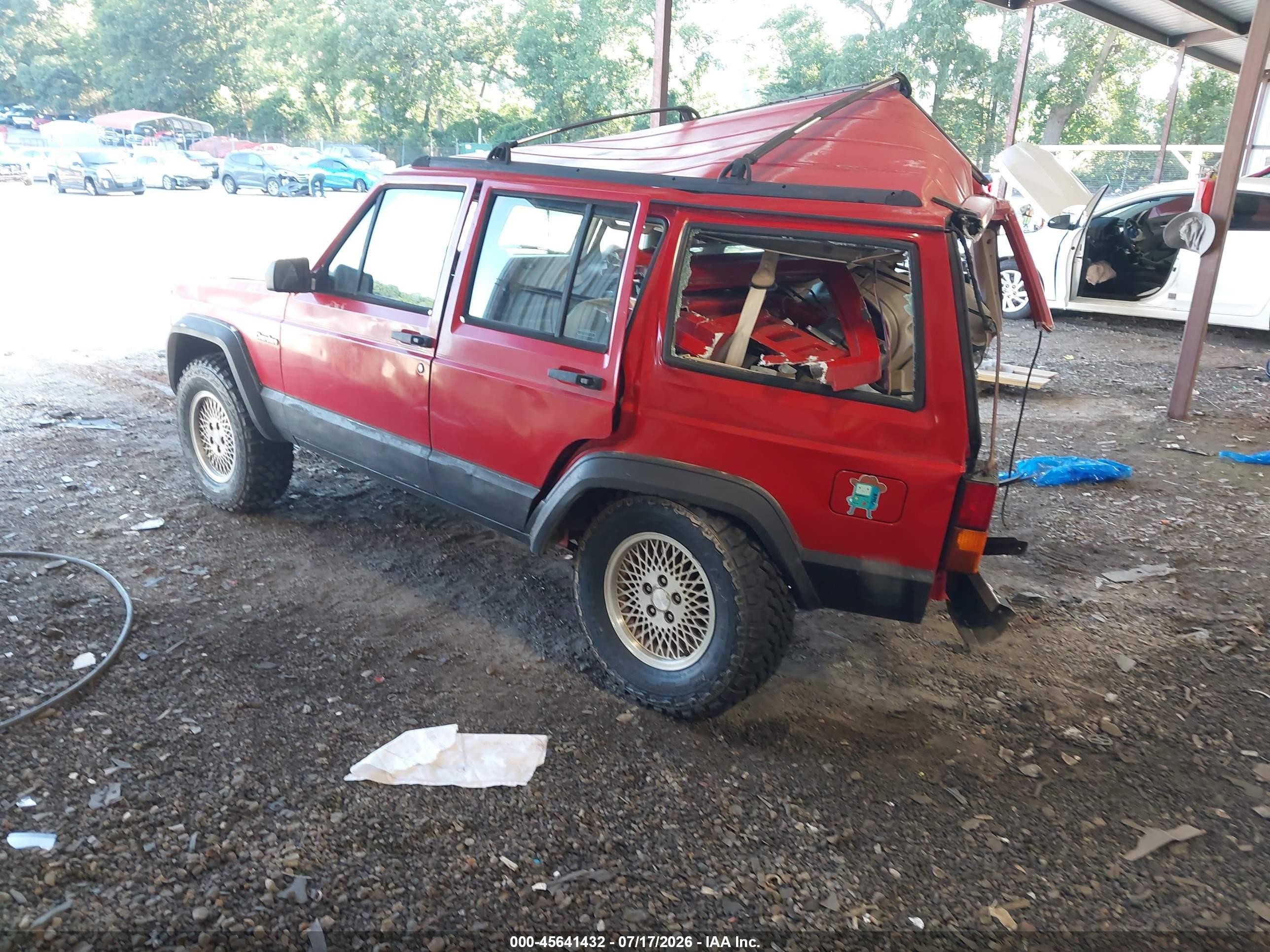 1995 Jeep Cherokee Country Red vin: 1J4FJ78S7SL614223