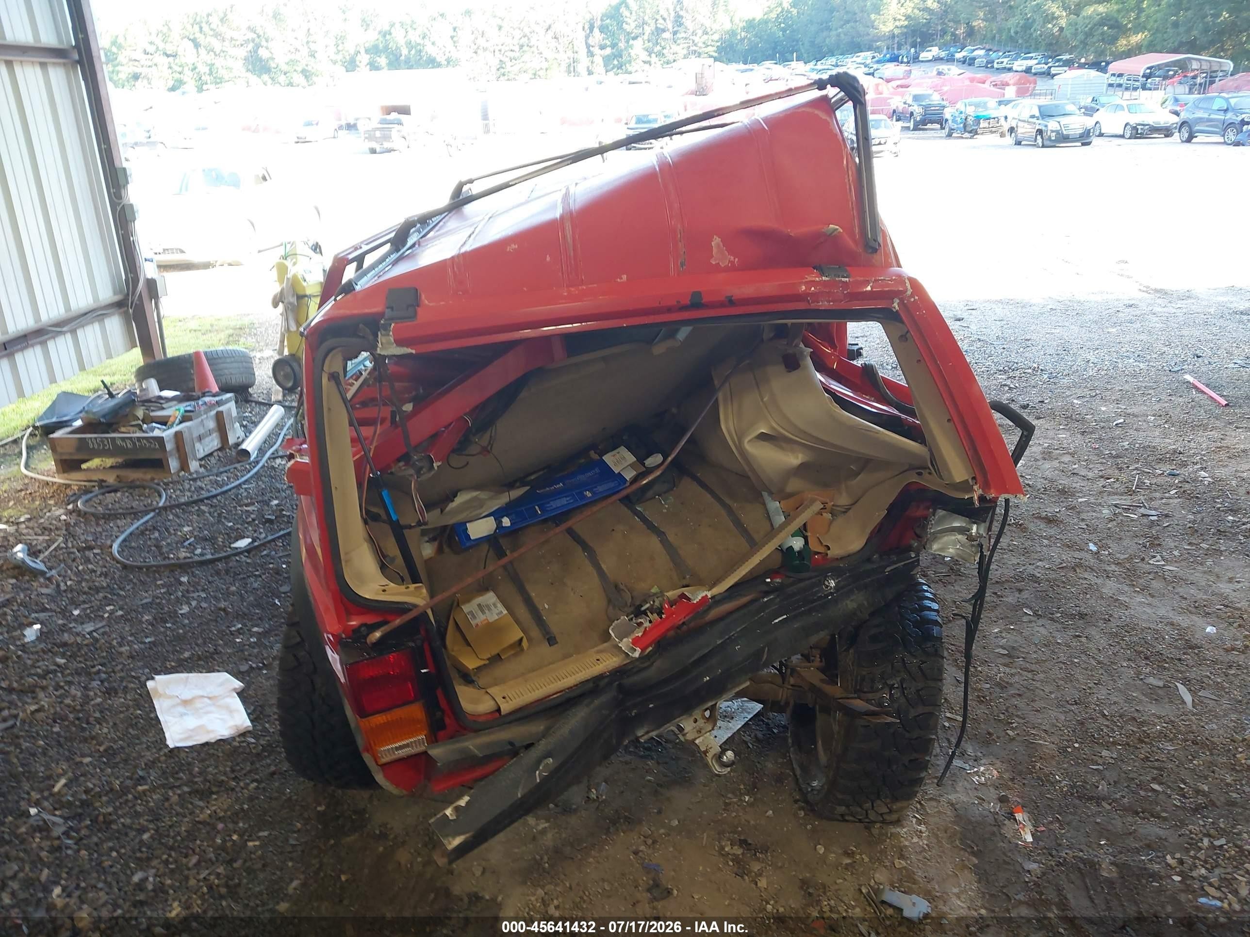 1995 Jeep Cherokee Country Red vin: 1J4FJ78S7SL614223