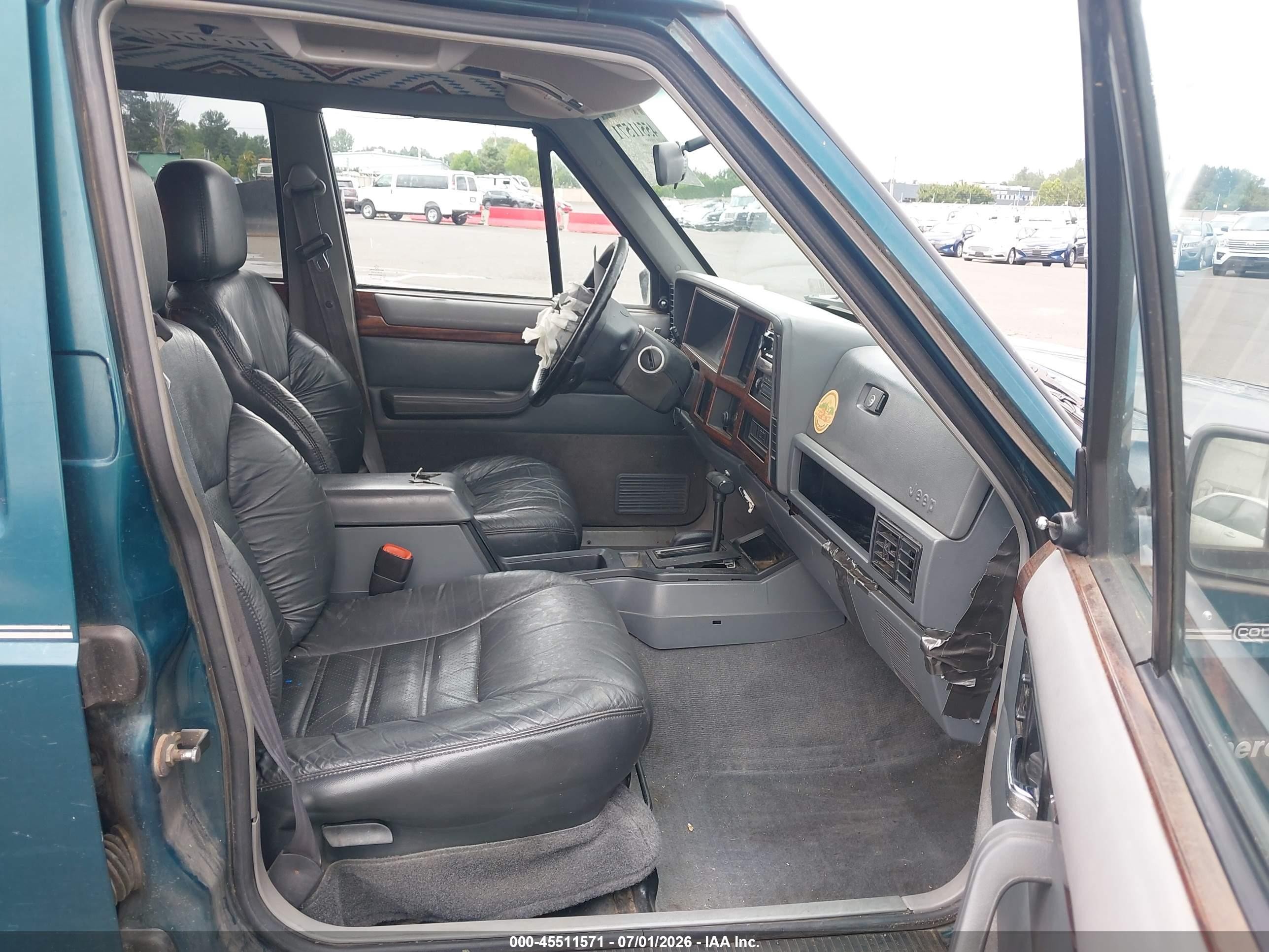 1996 Jeep Cherokee Country Green vin: 1J4FJ78S9TL270590