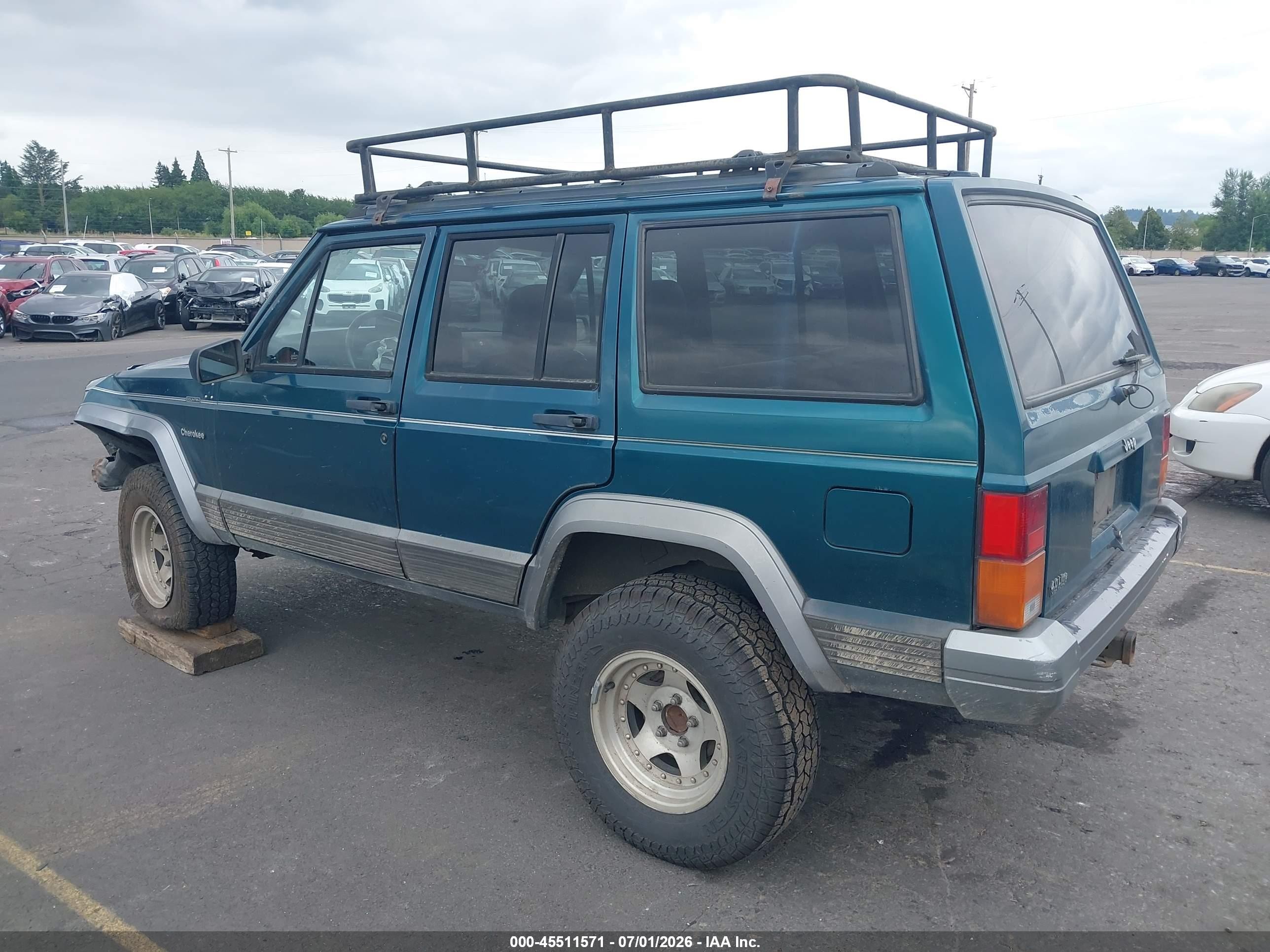 1996 Jeep Cherokee Country Green vin: 1J4FJ78S9TL270590