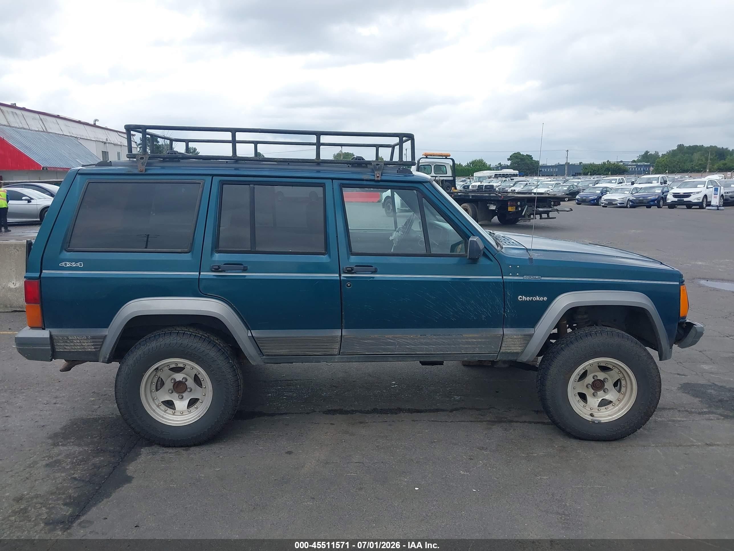 1996 Jeep Cherokee Country Green vin: 1J4FJ78S9TL270590