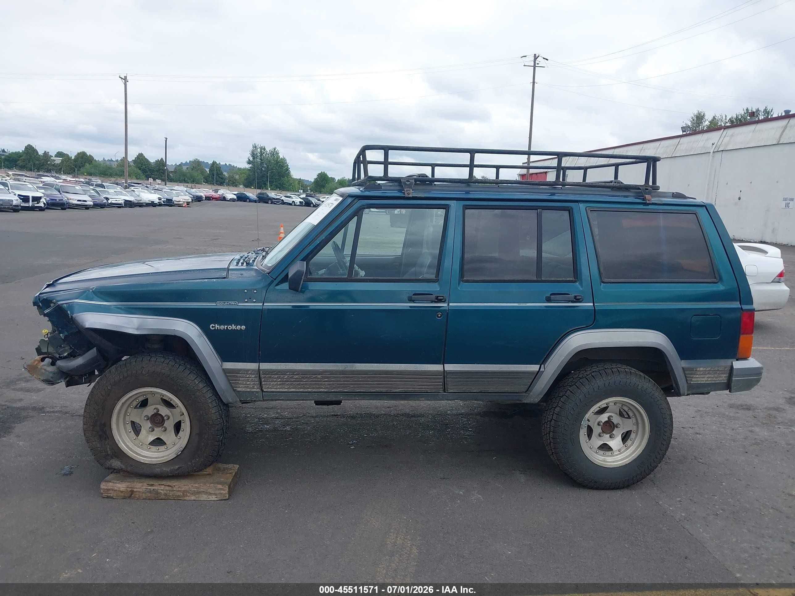 1996 Jeep Cherokee Country Green vin: 1J4FJ78S9TL270590