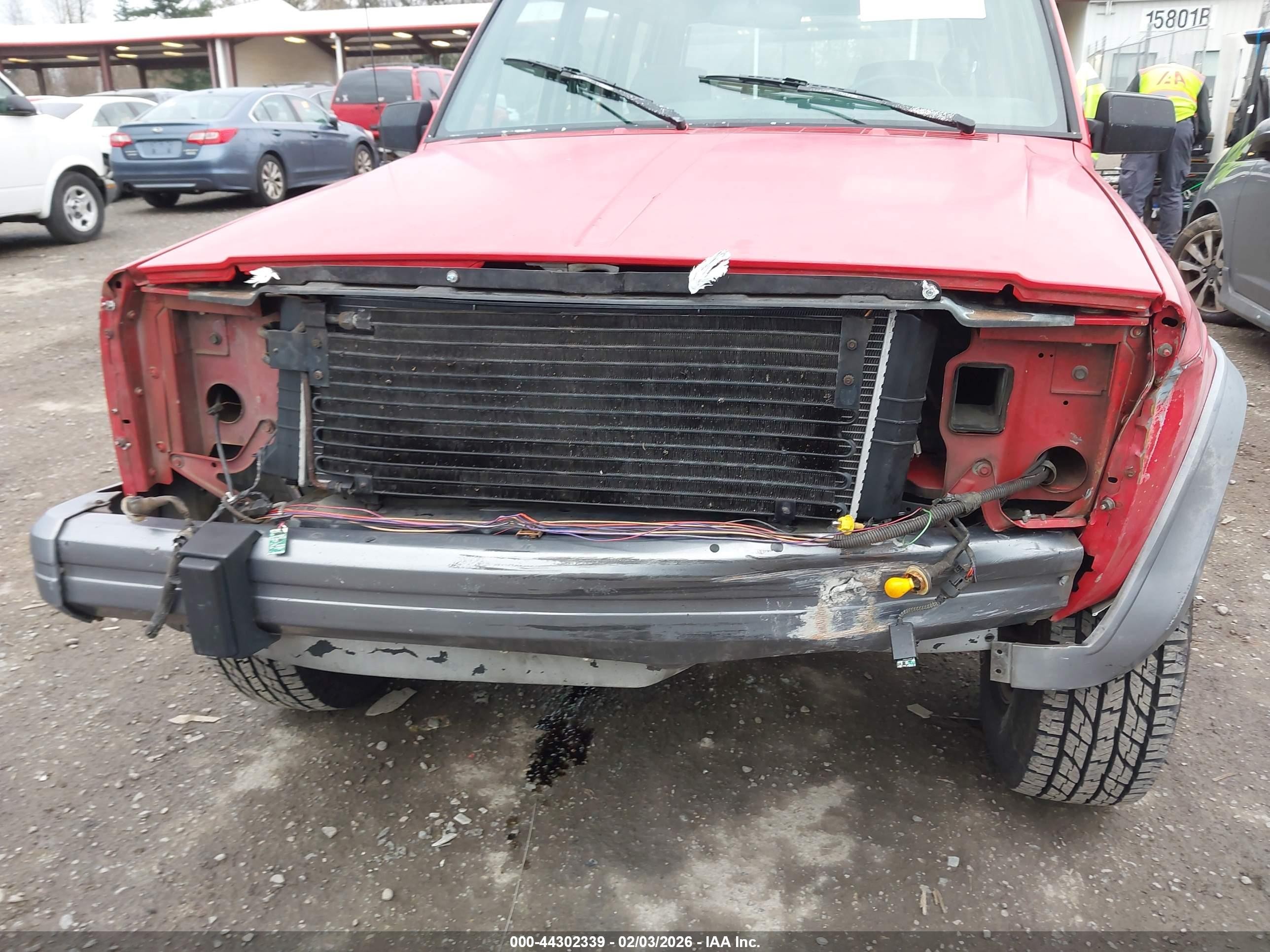 1993 Jeep Cherokee Country Red vin: 1J4FJ78SXPL589079