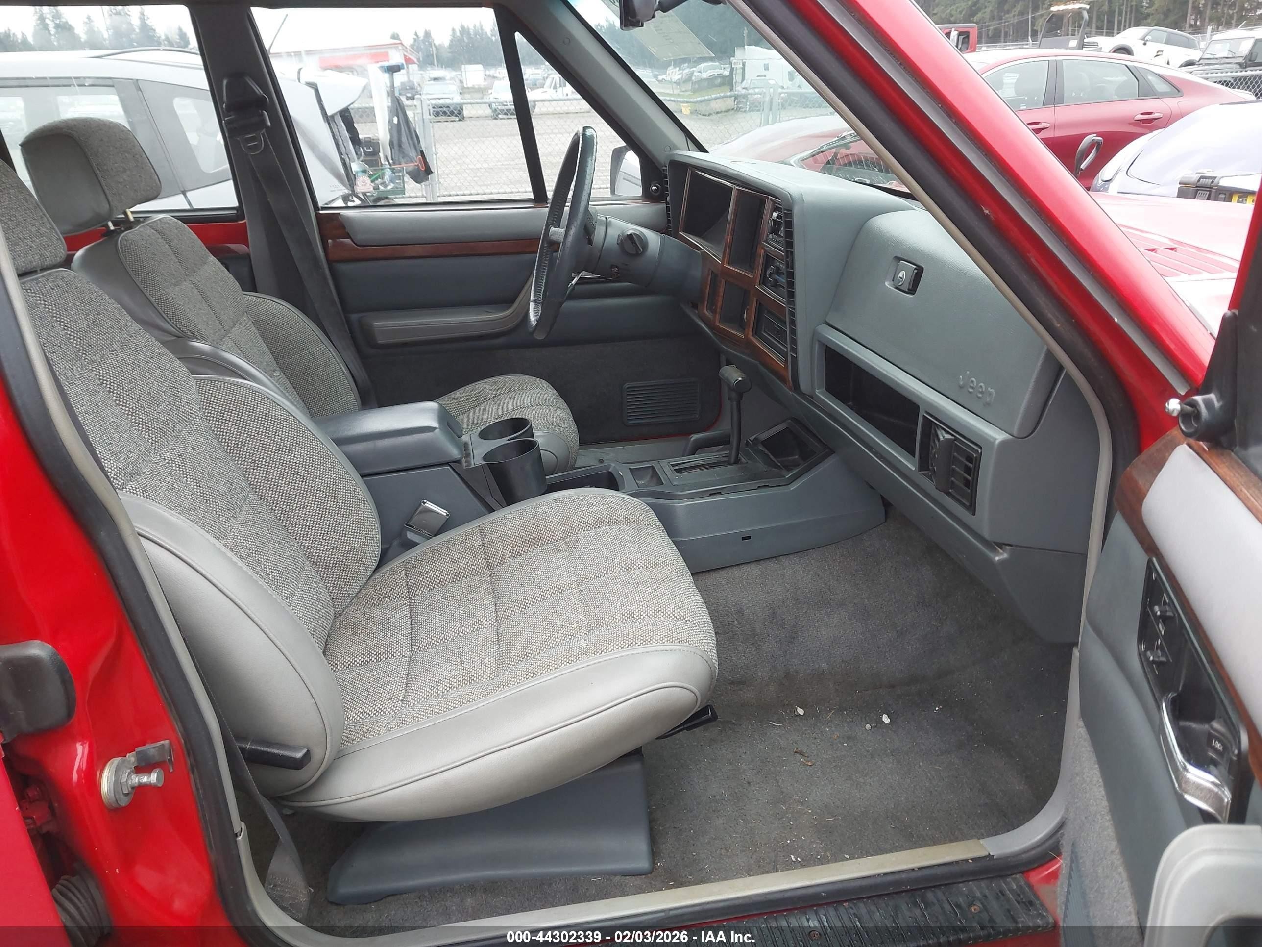 1993 Jeep Cherokee Country Red vin: 1J4FJ78SXPL589079
