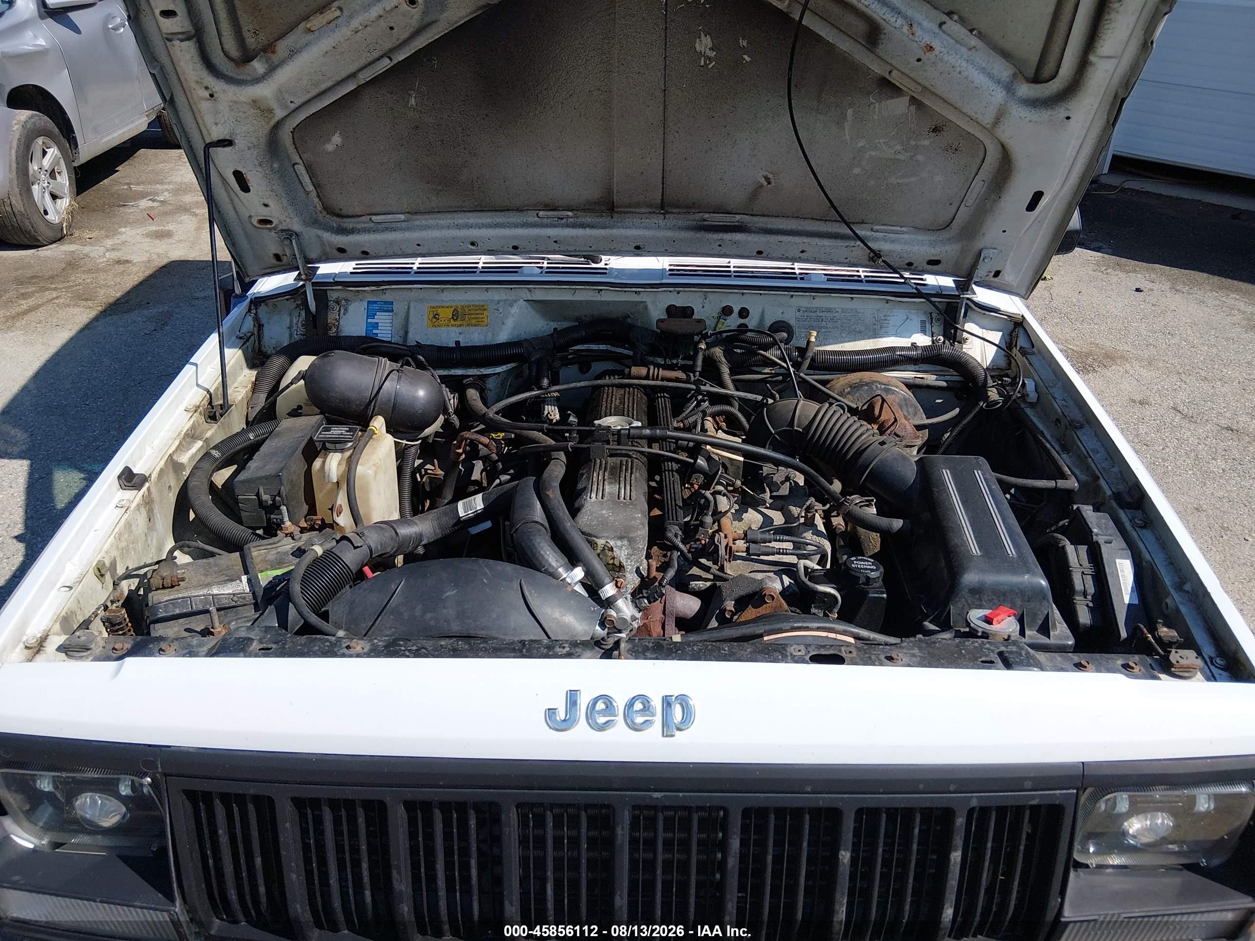 1992 Jeep Cherokee Sport White vin: 1J4FJ88S2NL138733