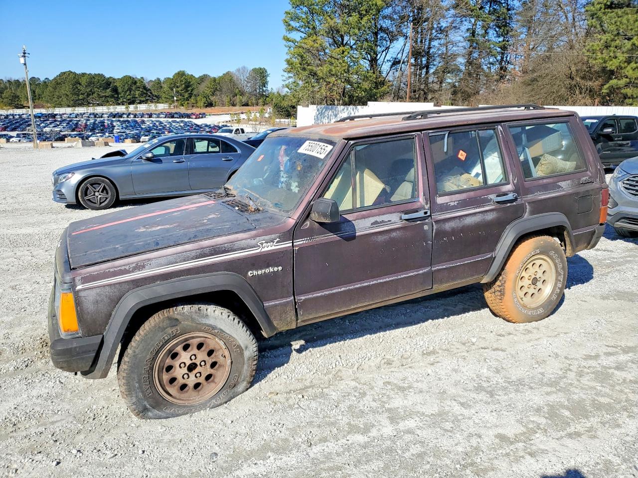 1992 Jeep Cherokee Sport Purple vin: 1J4FJ88S3NL116305