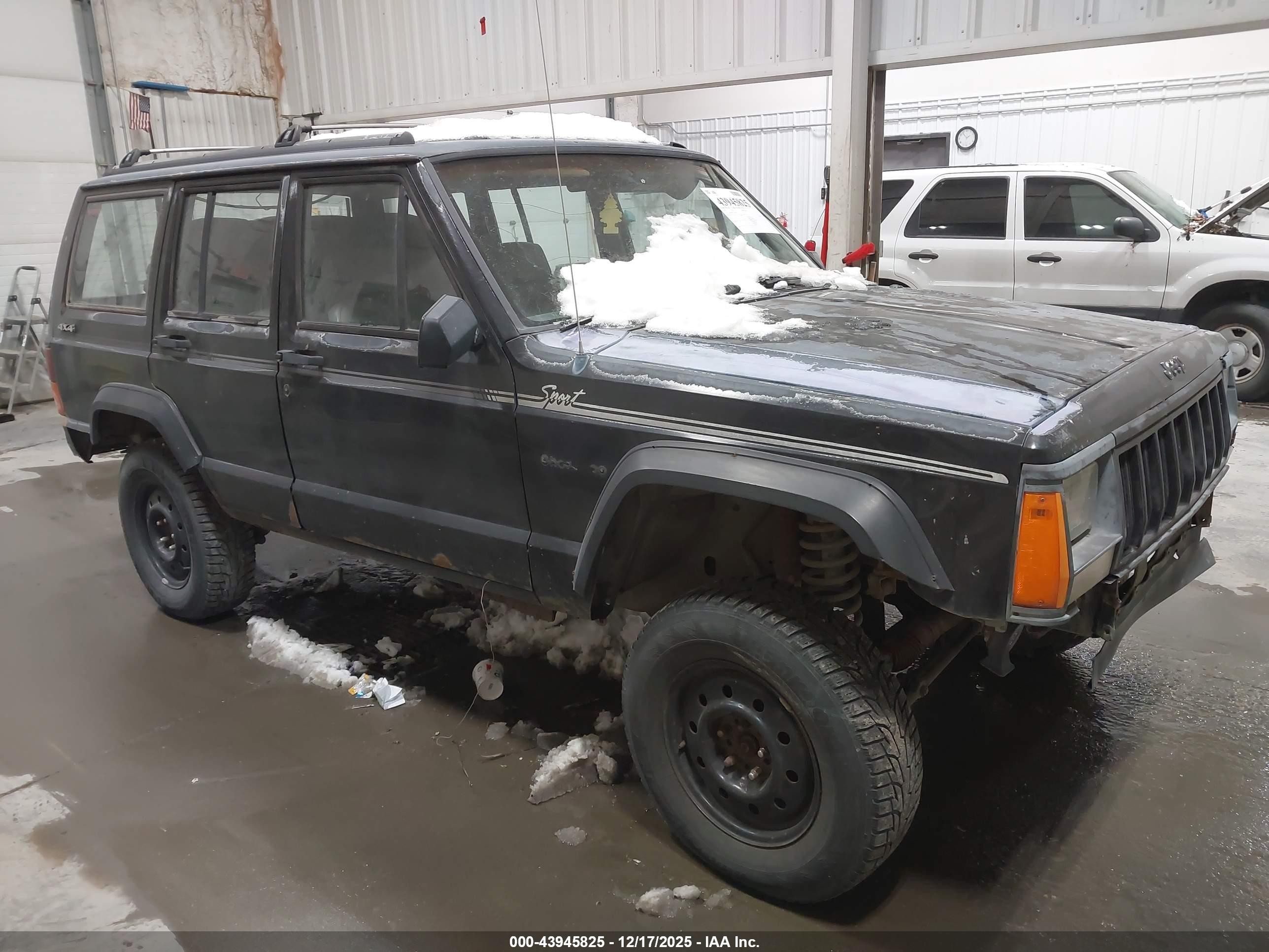 1992 Jeep Cherokee Sport Black vin: 1J4FJ88S7NL174580