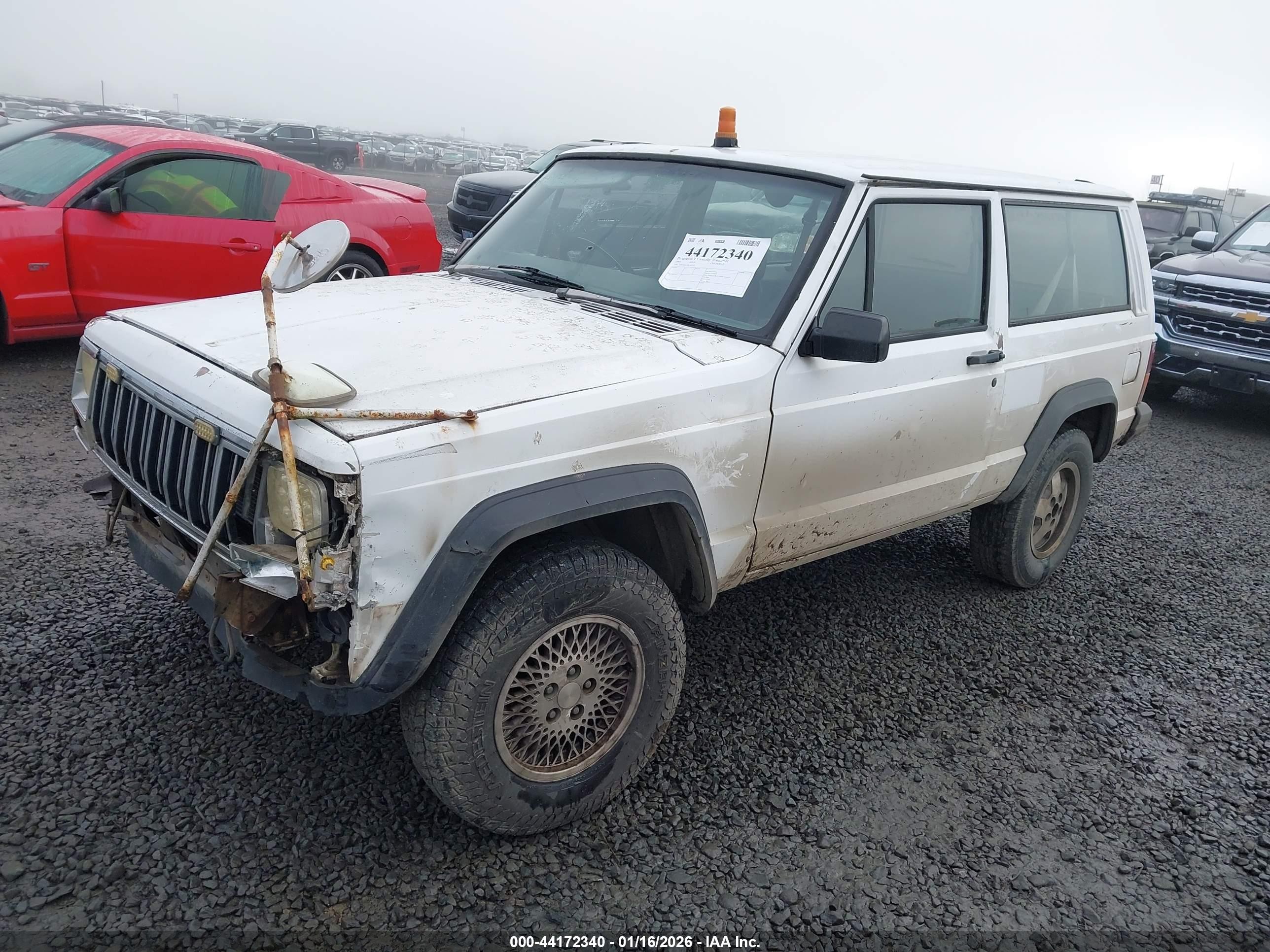 1993 Jeep Cherokee Postal White vin: 1J4FN21S3PL543353