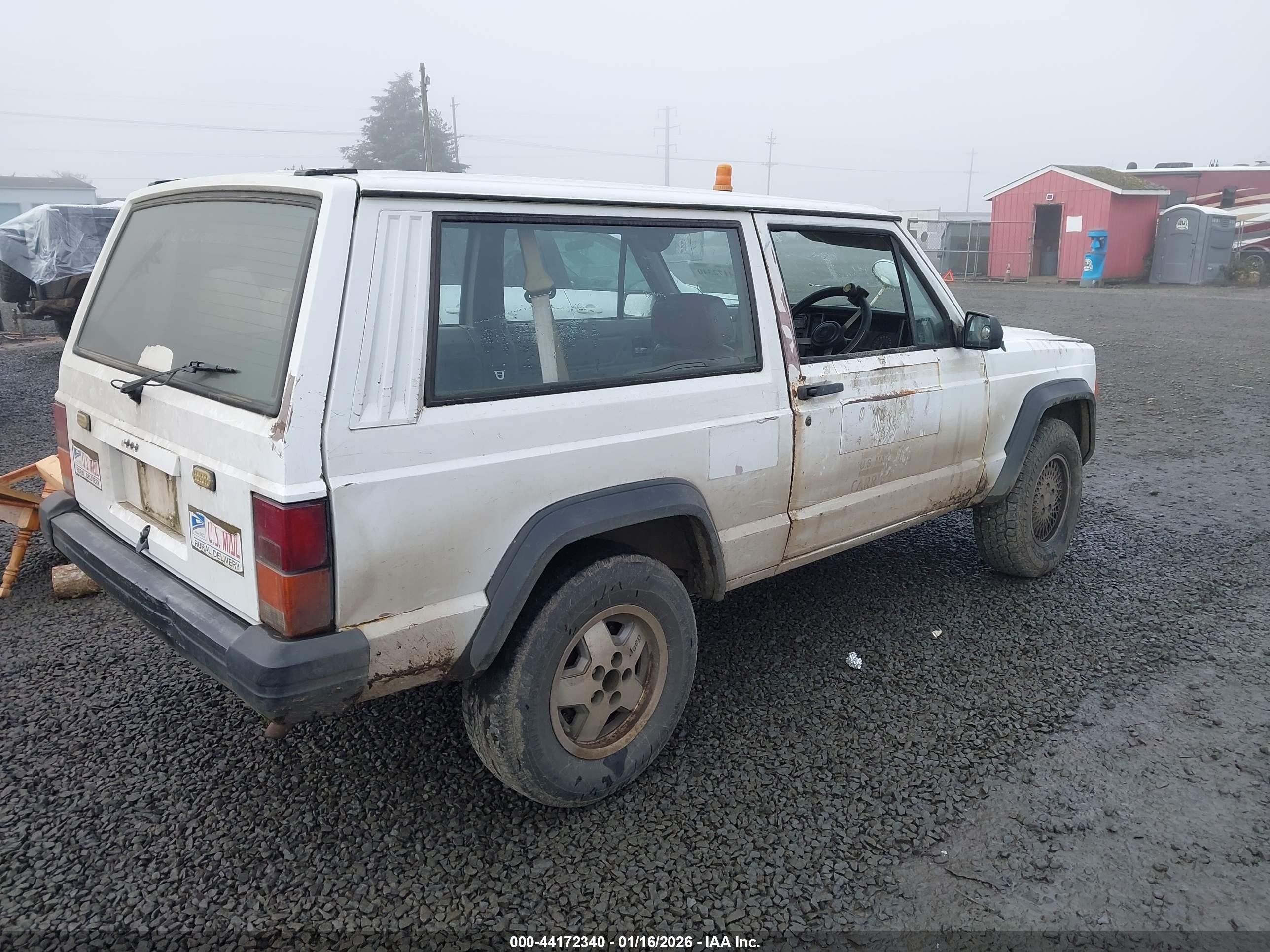 1993 Jeep Cherokee Postal White vin: 1J4FN21S3PL543353