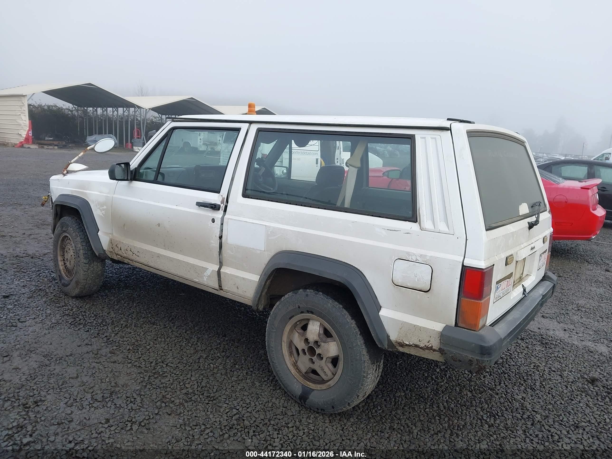 1993 Jeep Cherokee Postal White vin: 1J4FN21S3PL543353
