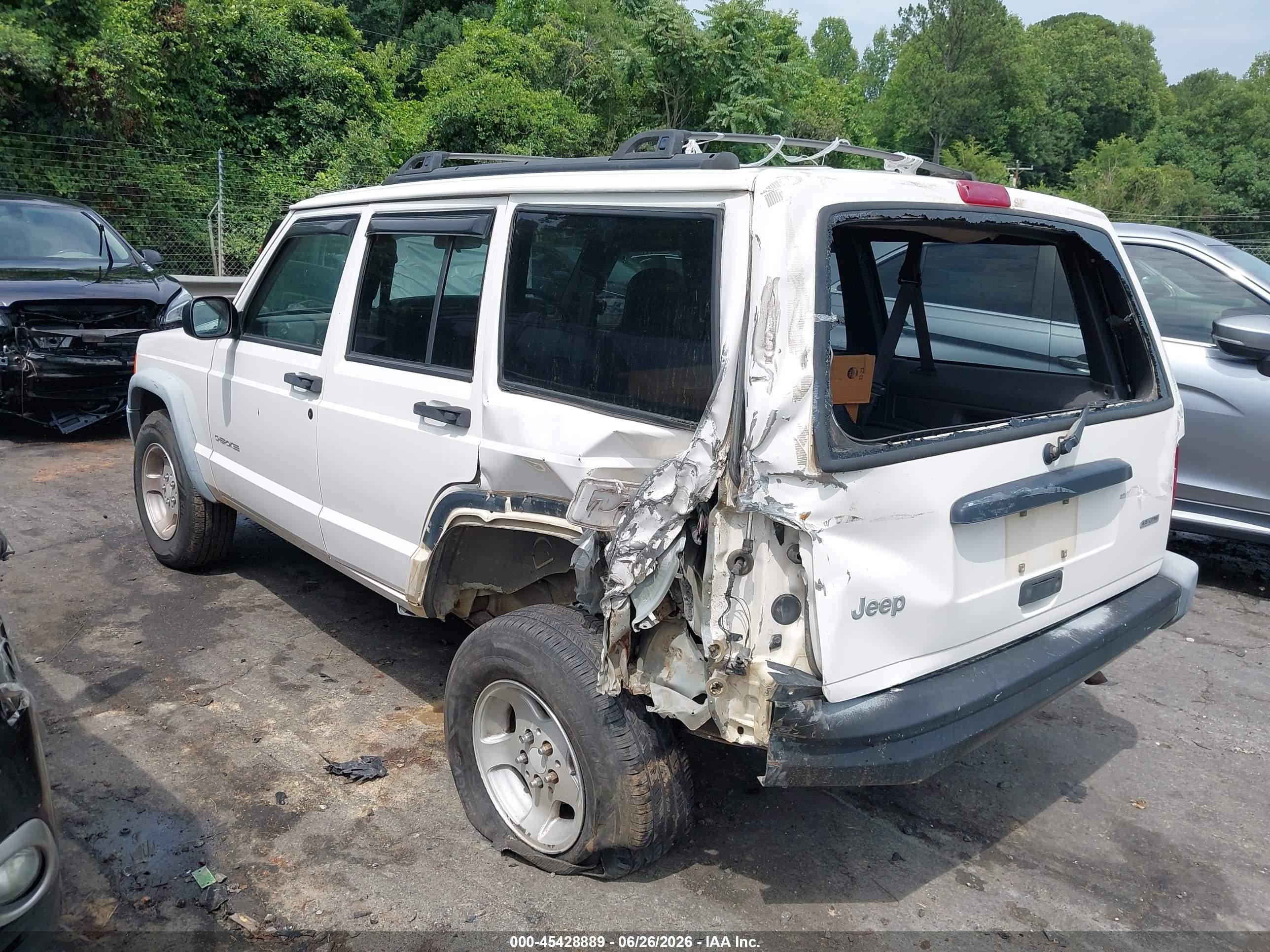 2001 Jeep Cherokee Rhd Postal Unit White vin: 1J4FN28S61L616549