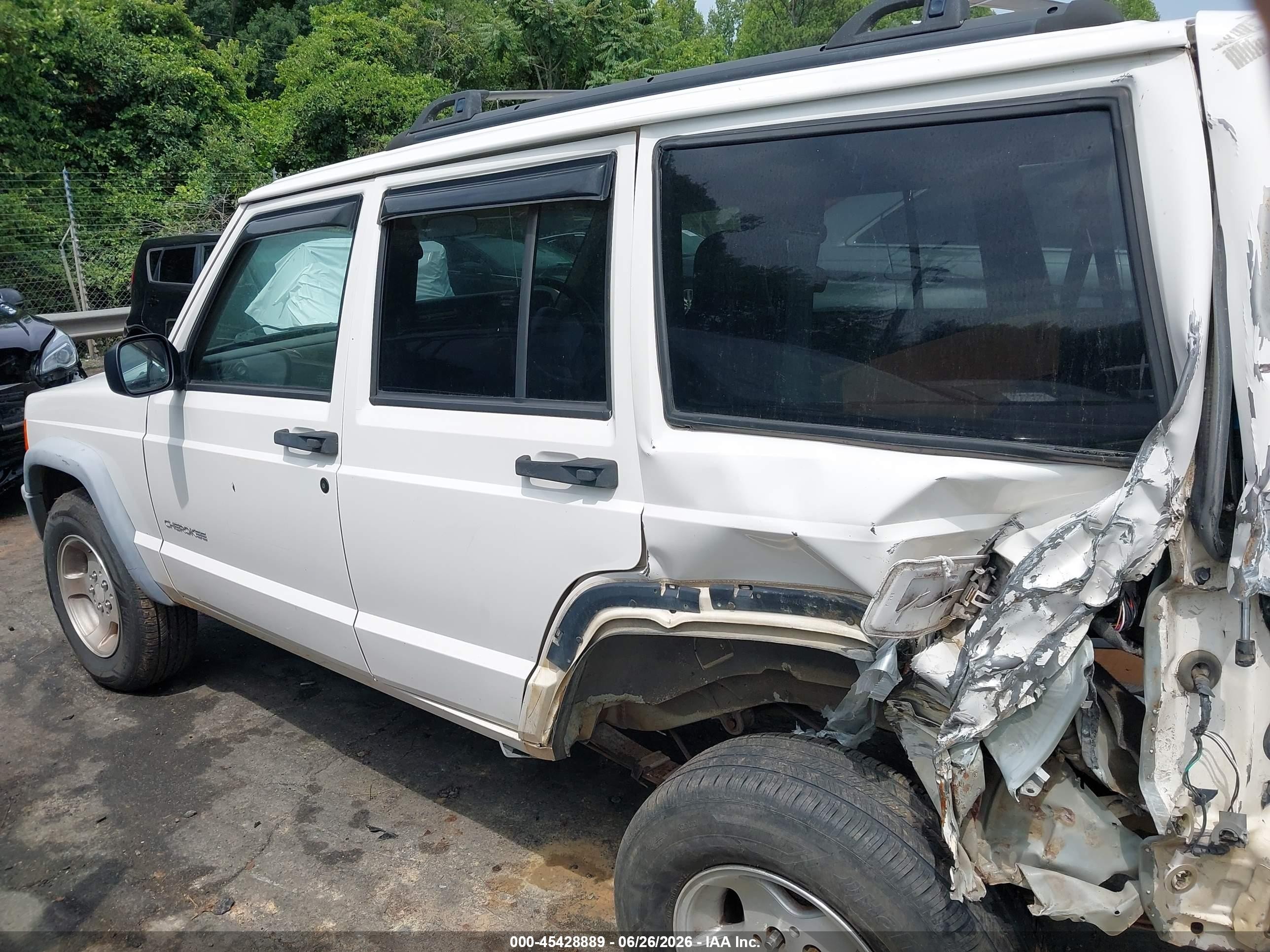 2001 Jeep Cherokee Rhd Postal Unit White vin: 1J4FN28S61L616549