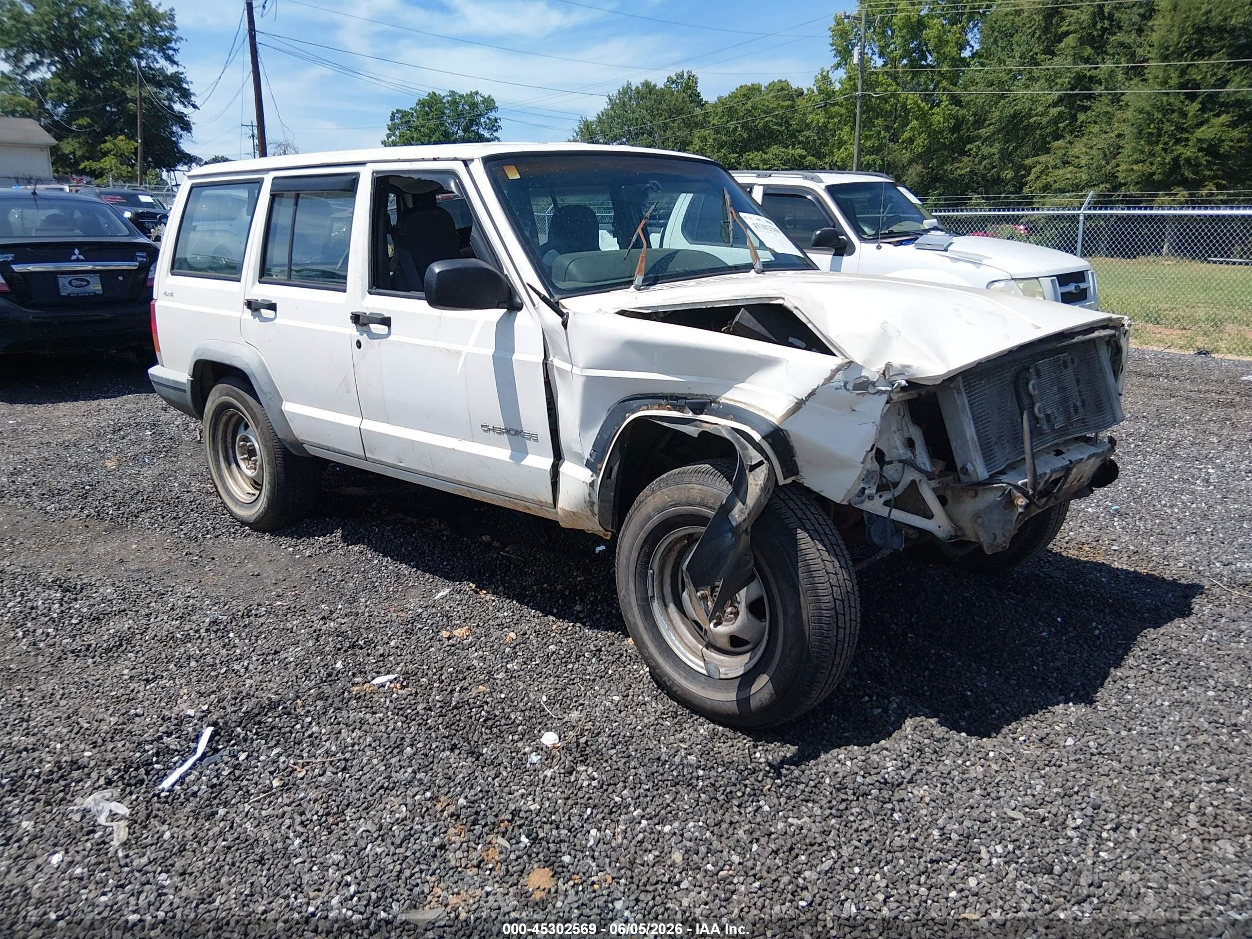2000 Jeep Cherokee Rhd Rural Letter Carrier White vin: 1J4FN28S9YL164820